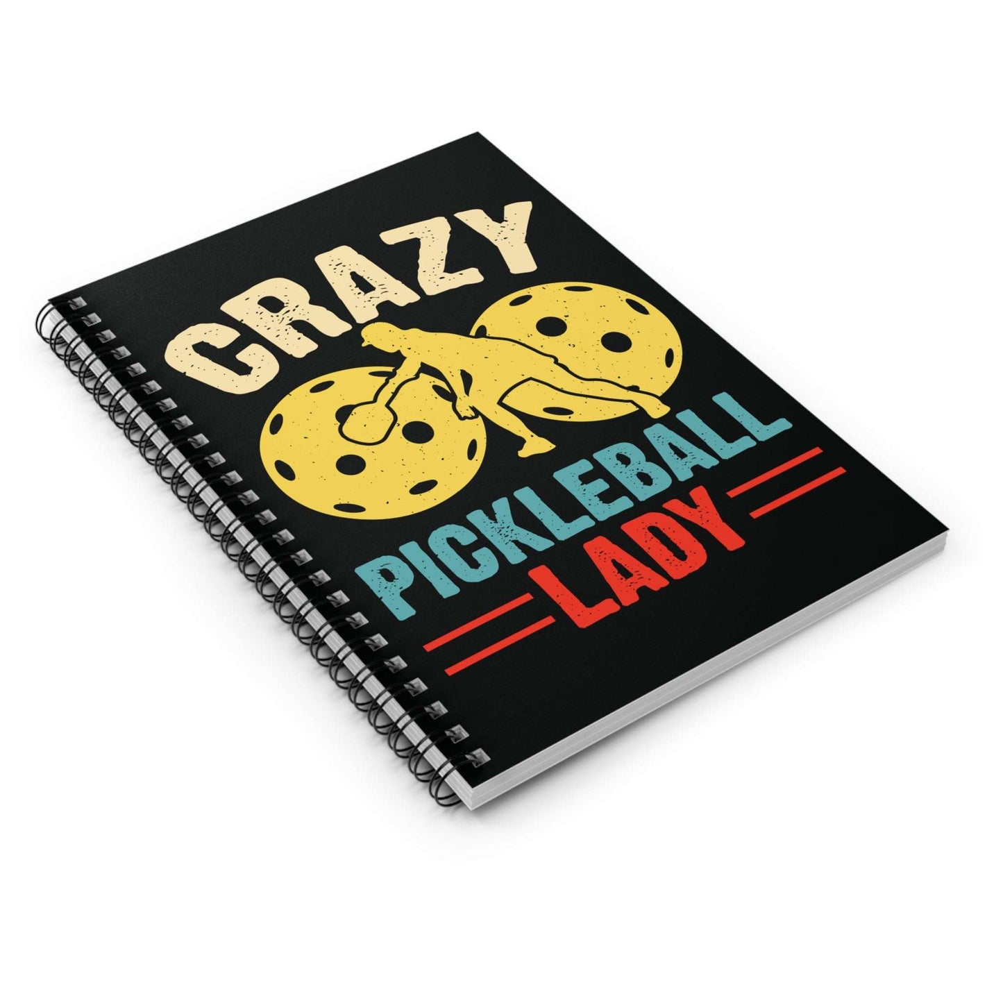 Pickleball Unique Notebook - Crazy Pickleball Lady