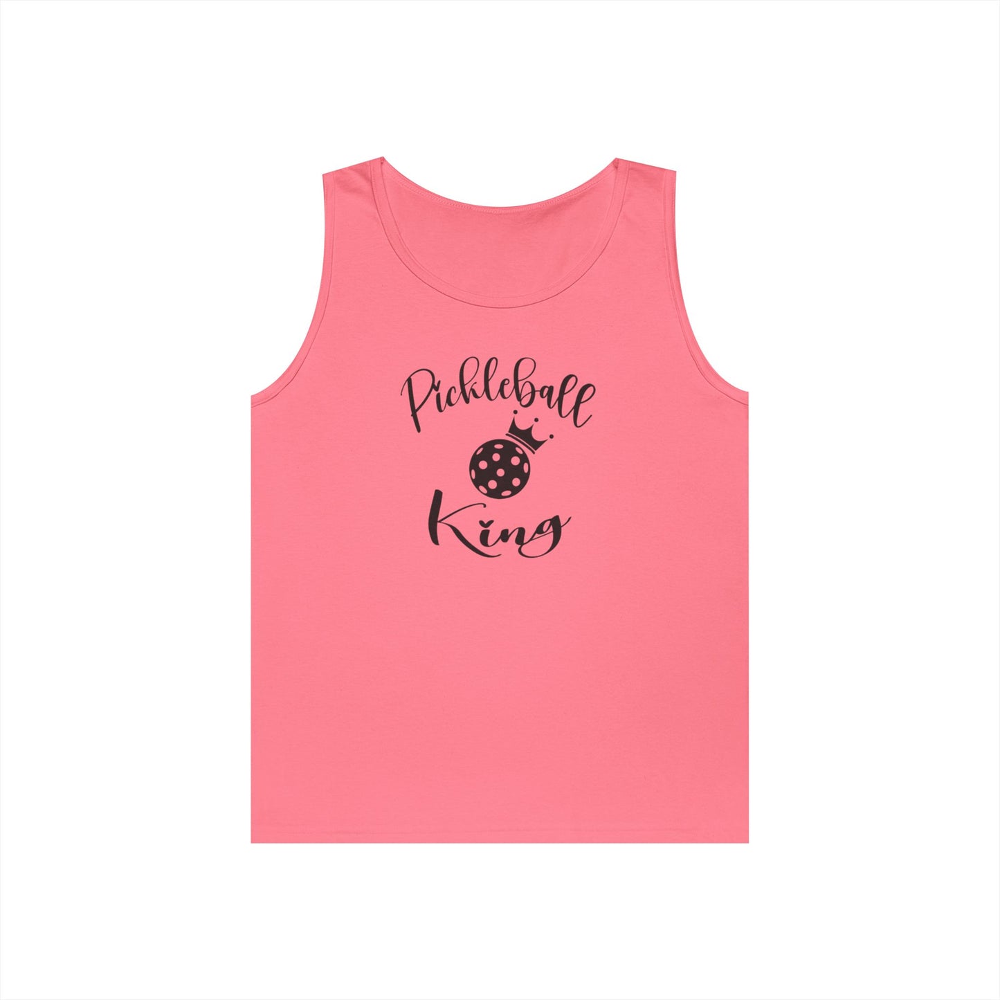 Men's Stylish Pickleball Tank Top - Pickleball King Pink