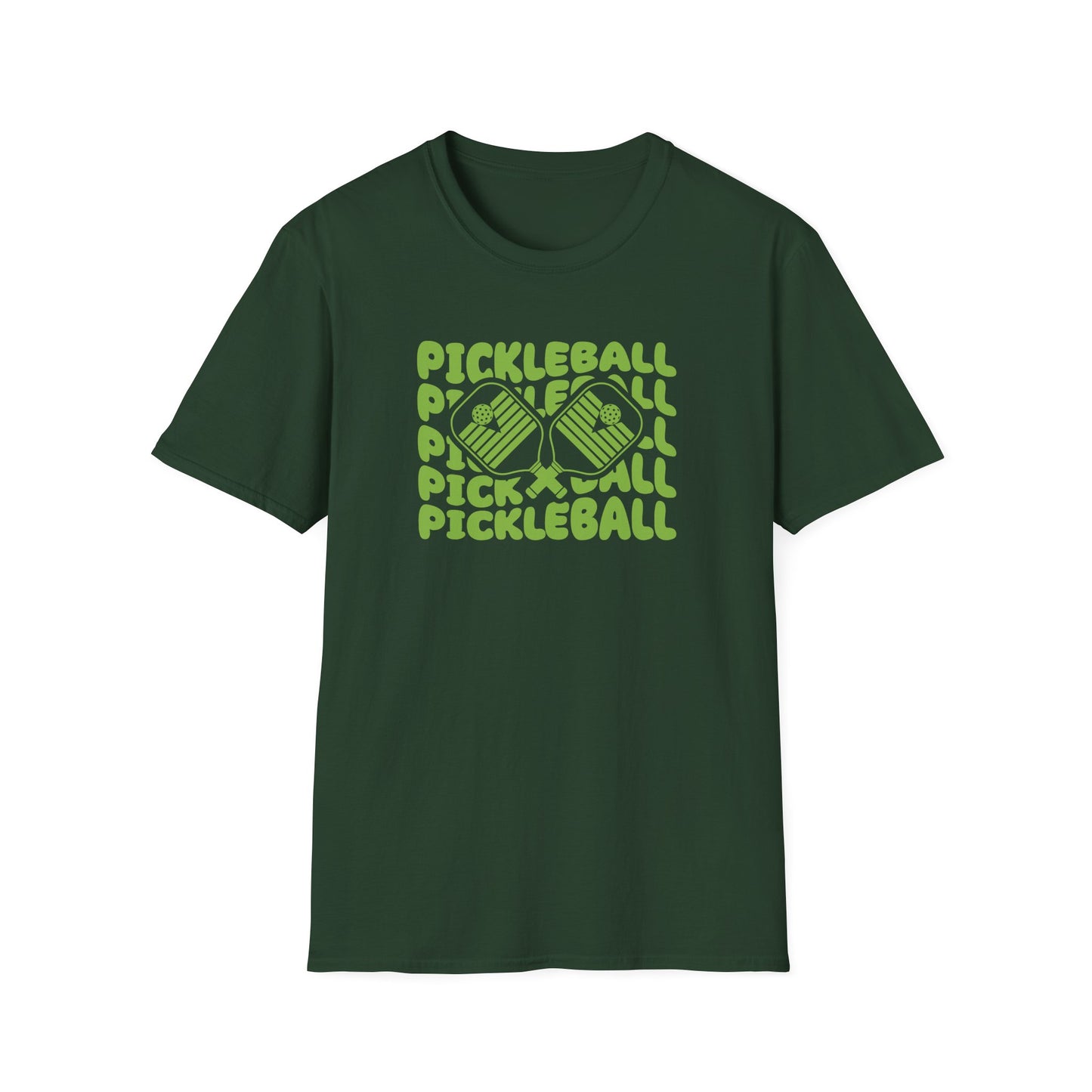 Women's Fun Pickleball T-shirt - Pickleball Echo Green