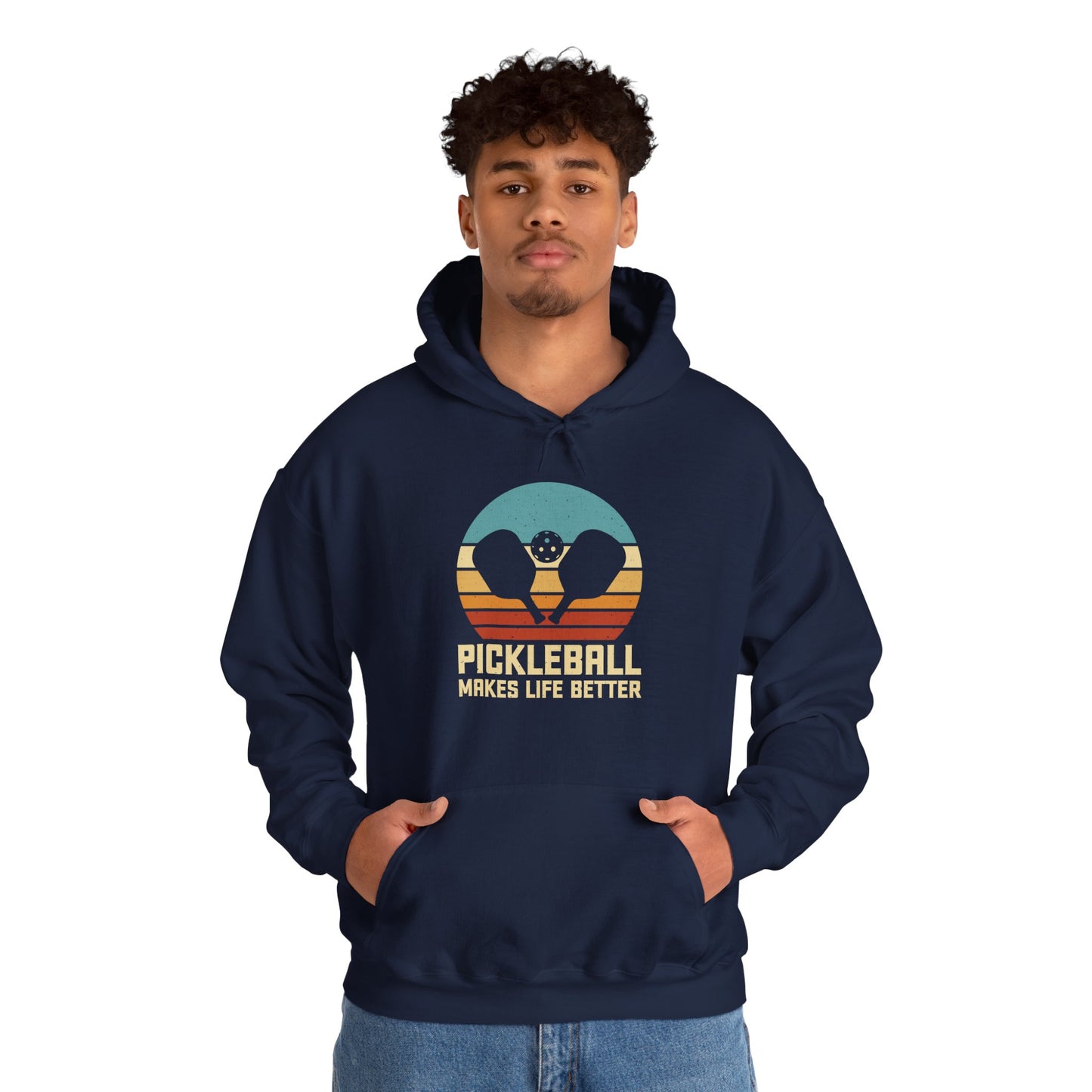 Men's Unique Pickleball Hoodie - Pickleball Make Life Better