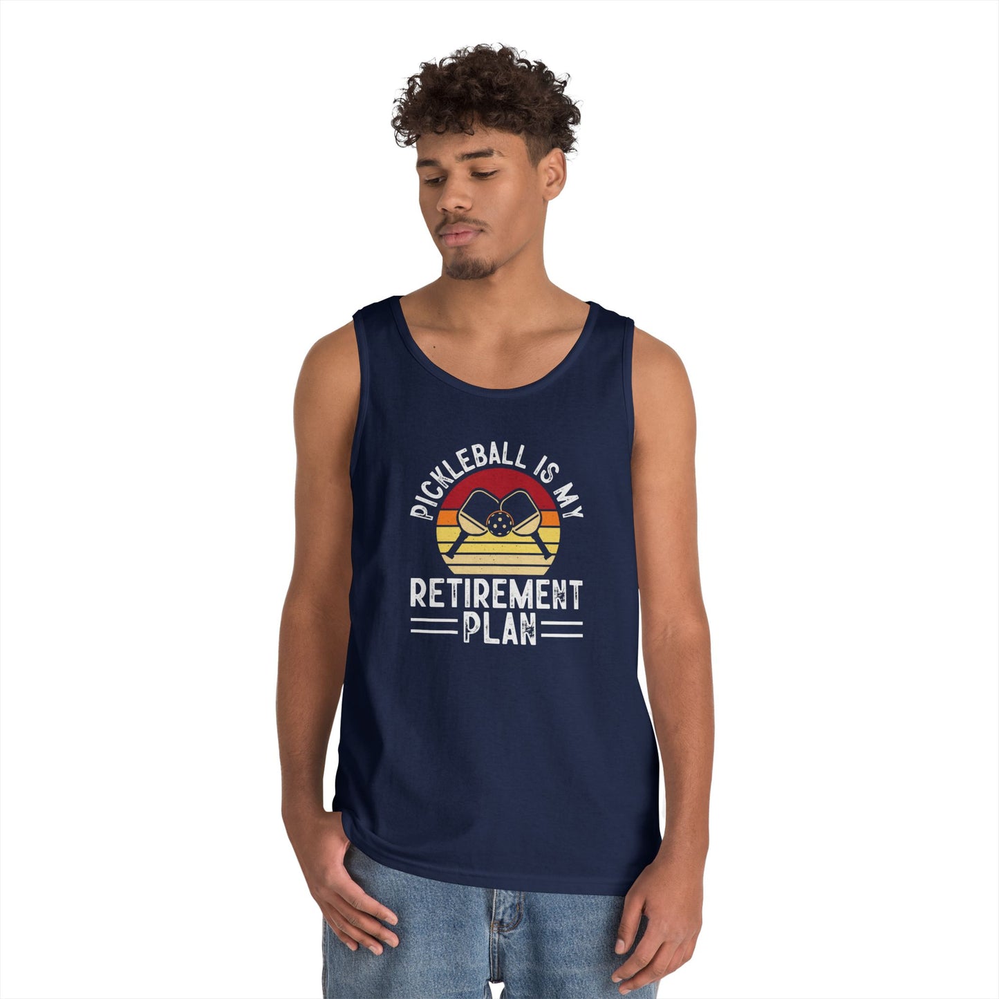 Men's Comfy Pickleball Tank Top - Pickleball Is My Retirement Plan