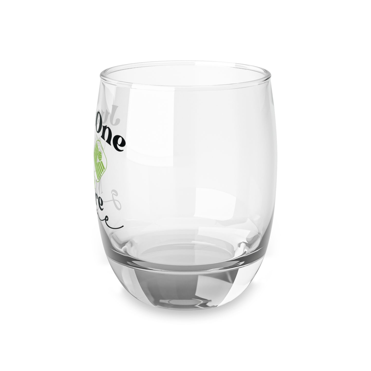 Pickleball Stylish Whiskey Glass - Just One More Game
