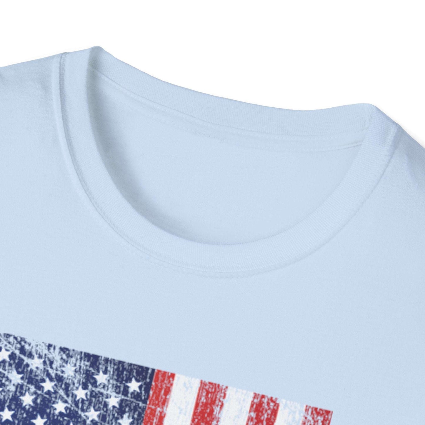 Women's Vibrant Pickleball T-shirt - Pickleball with American Flag