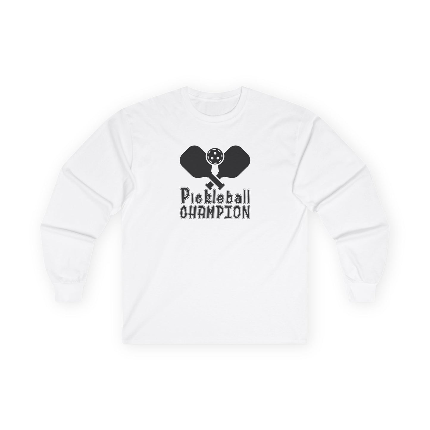 Men's Cool Pickleball Long Sleeves top - Pickleball Champion White