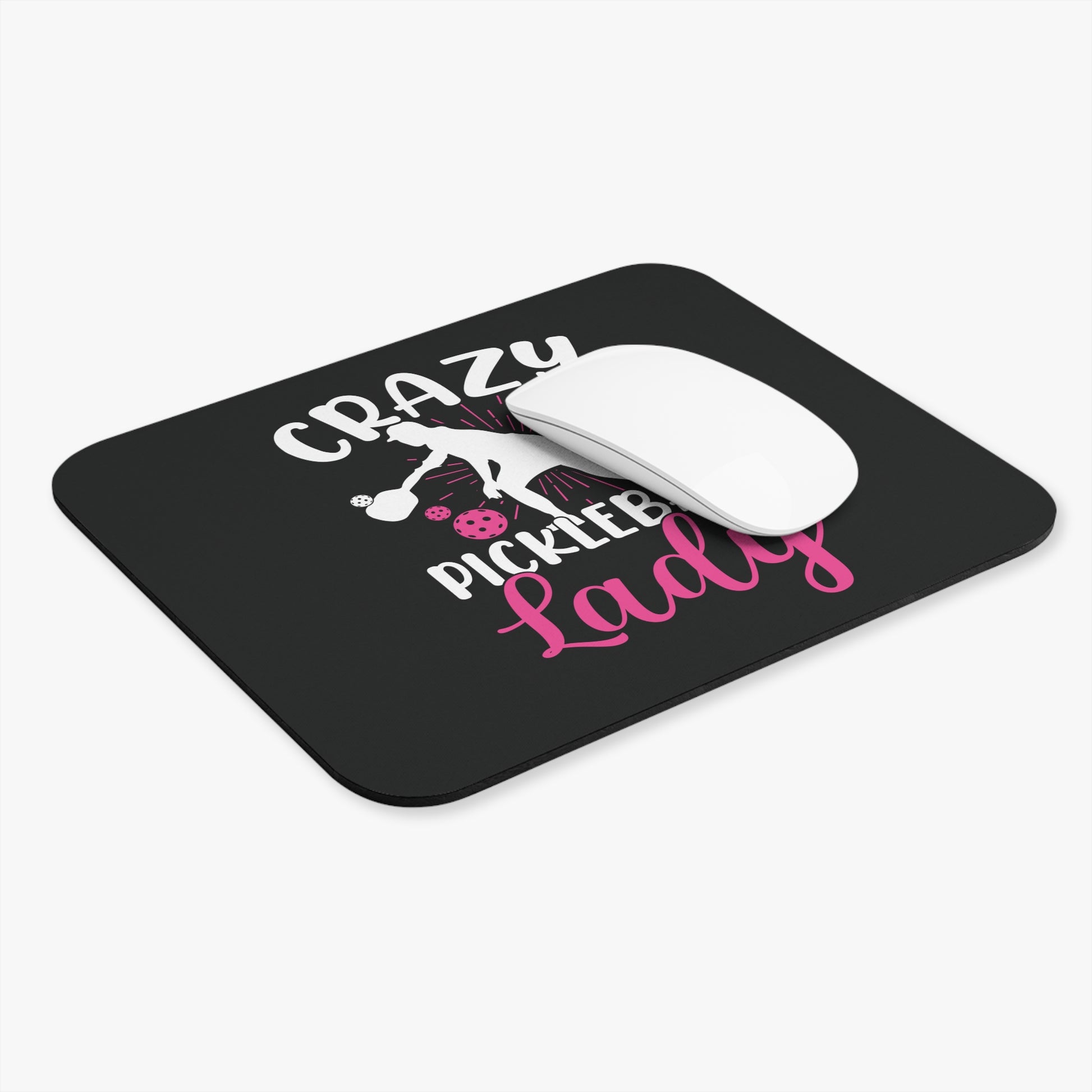 Pickleball Funny Mouse pad - Crazy Pickleball Lady