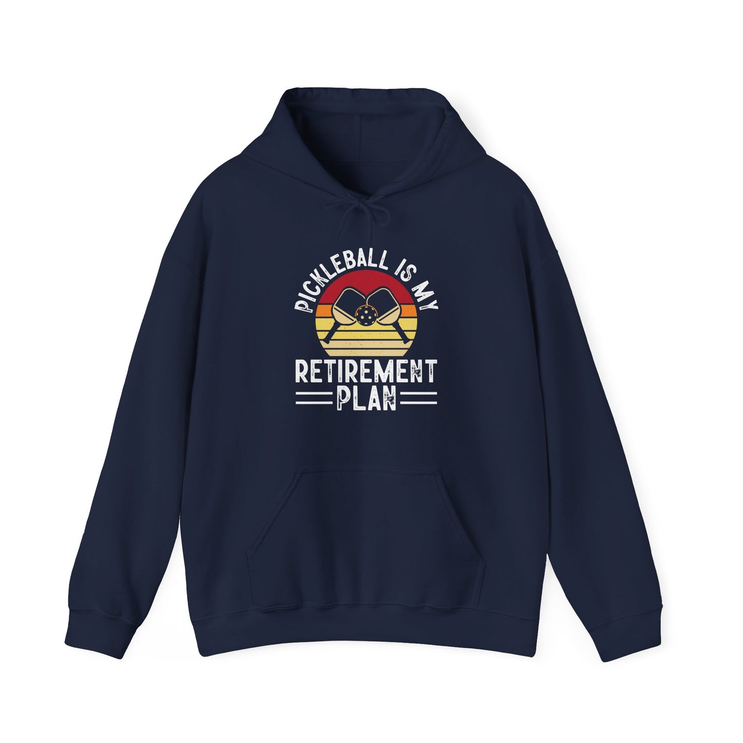 Men's Cool Pickleball Hoodie - Pickleball Is My Retirement Plan Navy