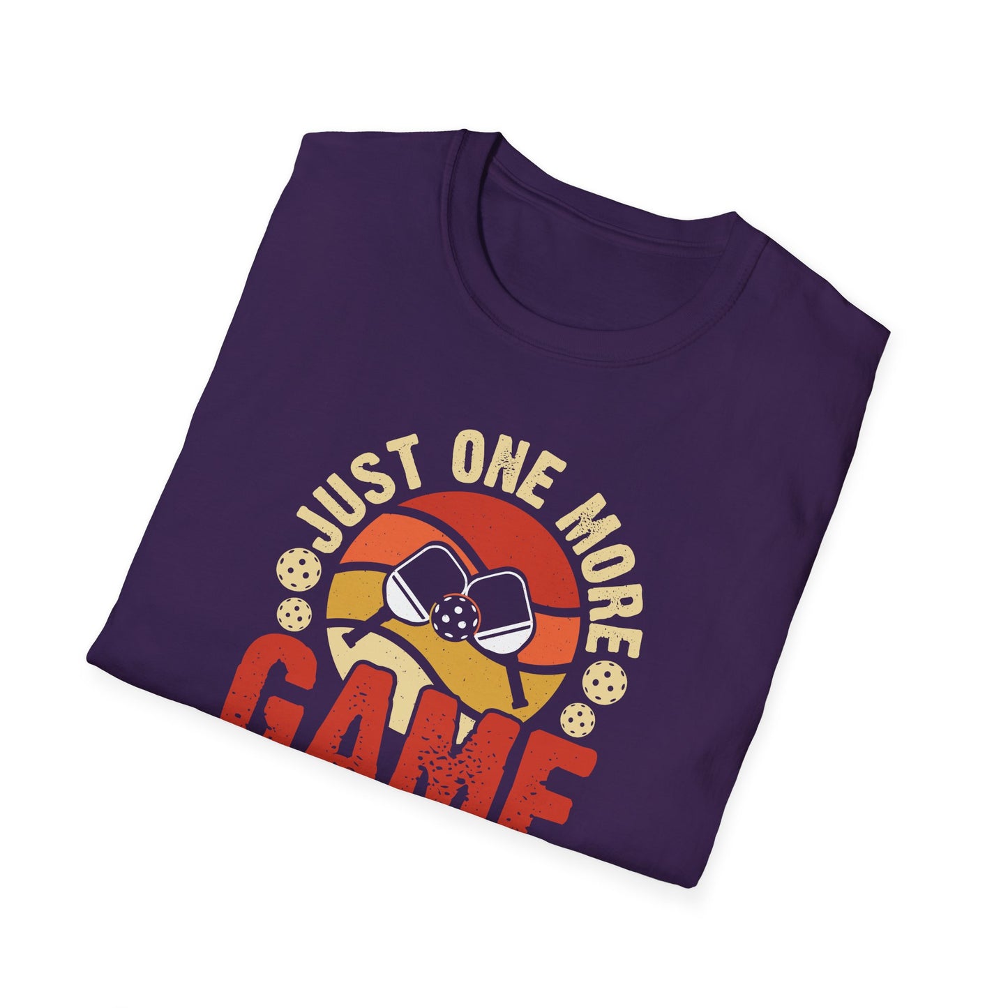 Men's Stylish Pickleball T-shirt - Just One More Game I Promise