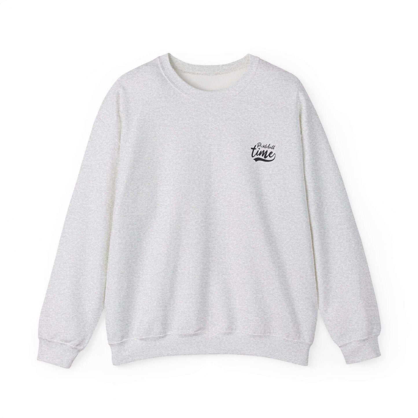 Men's Comfy Pickleball Sweatshirt - This Is My Happy Hour Pickleball Gray