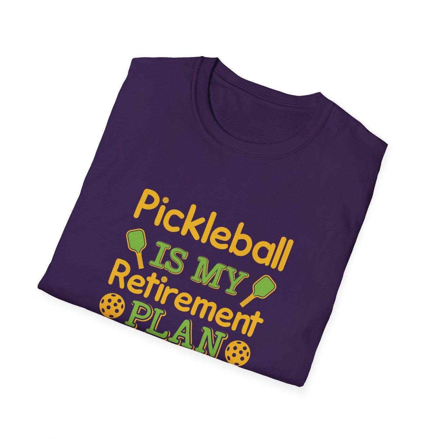 Men's Quirky Pickleball T-shirt - Pickleball Is My Retirement Plan