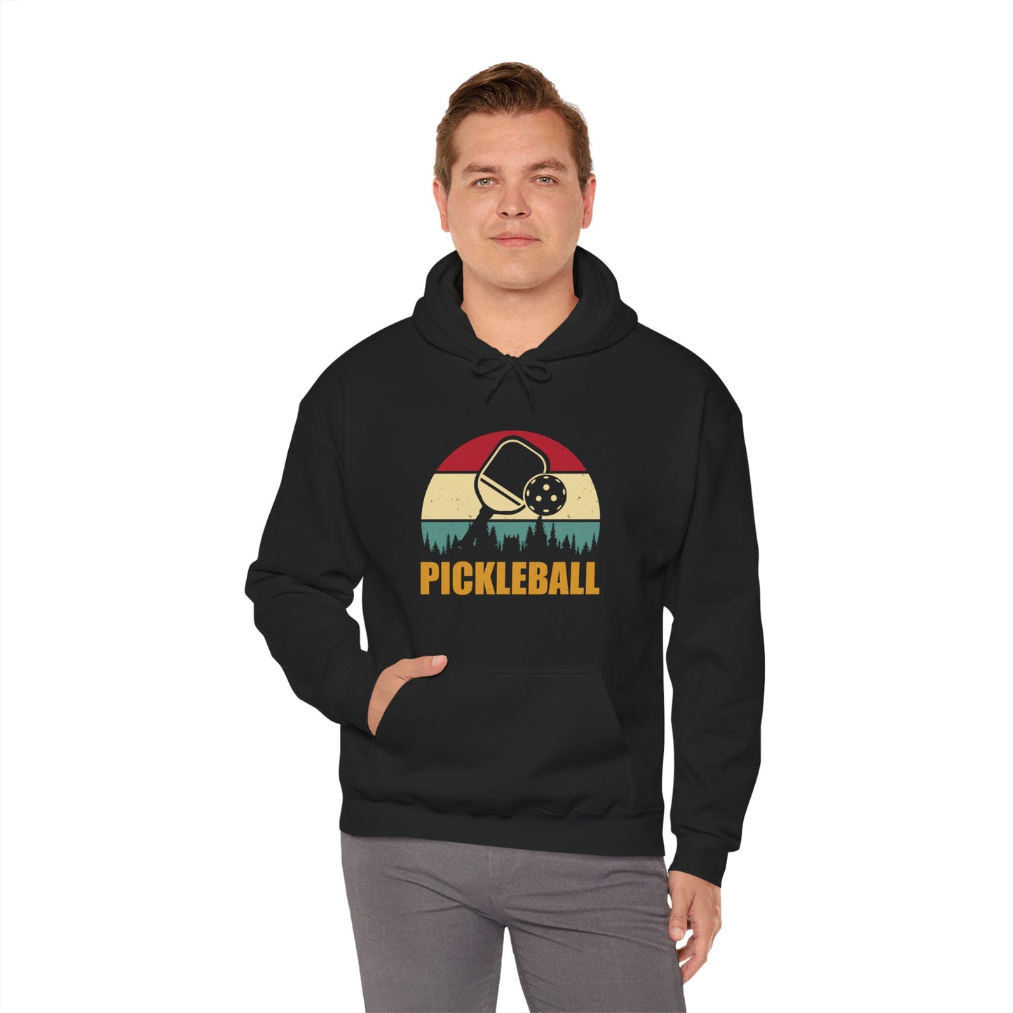 Men's Cool Pickleball Hoodie - Pickleball Retro