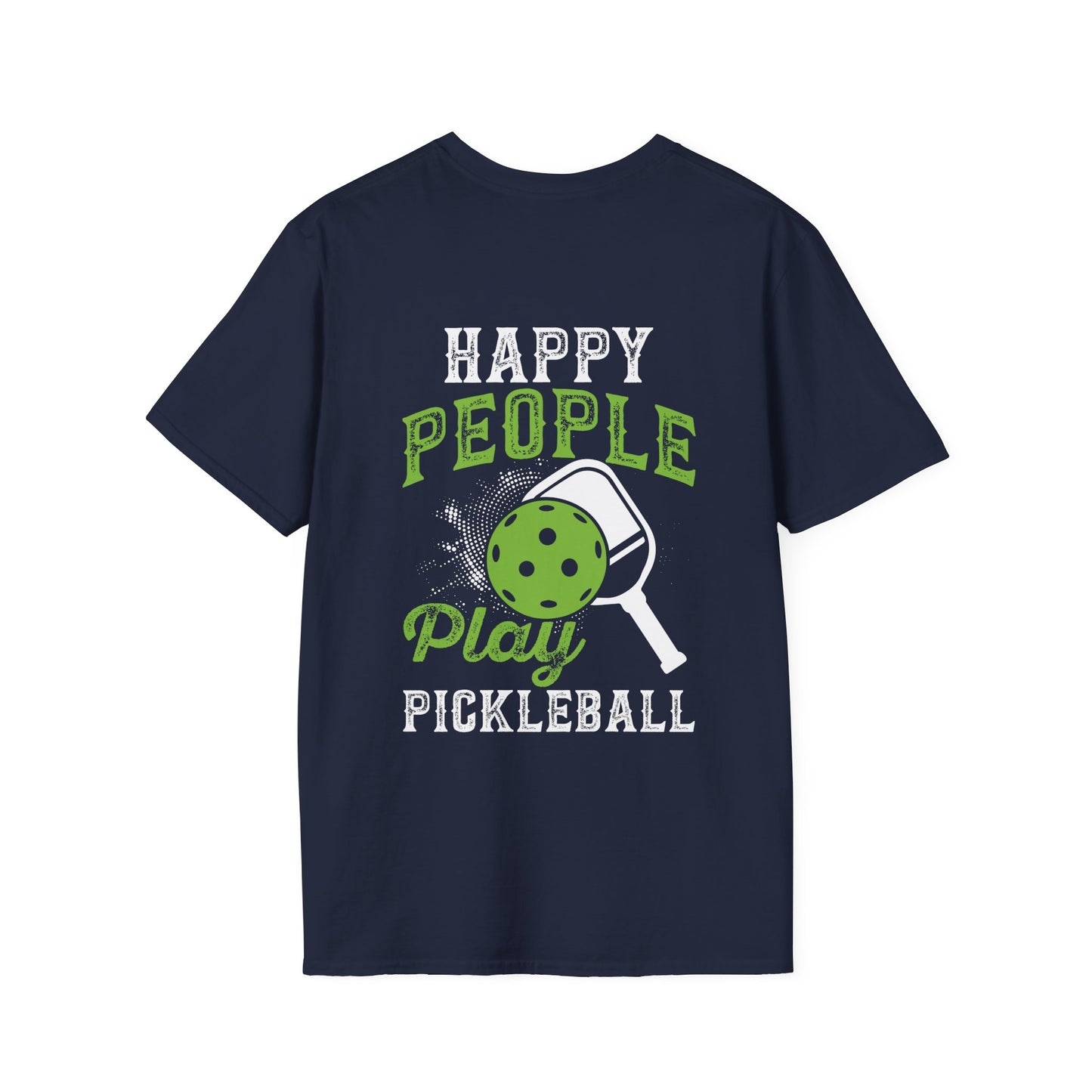 Men's Unique Pickleball T-shirt - Happy People Play Pickleball
