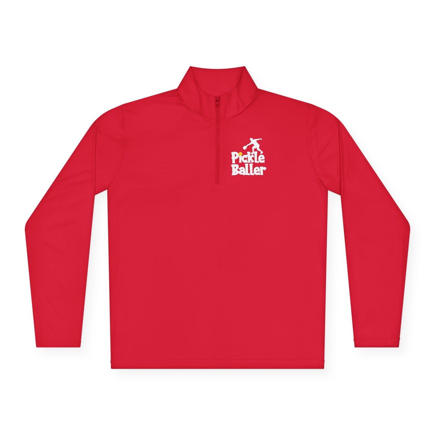 Women's Lightweight Pickleball Pullover - Happy People Play Pickleball Red