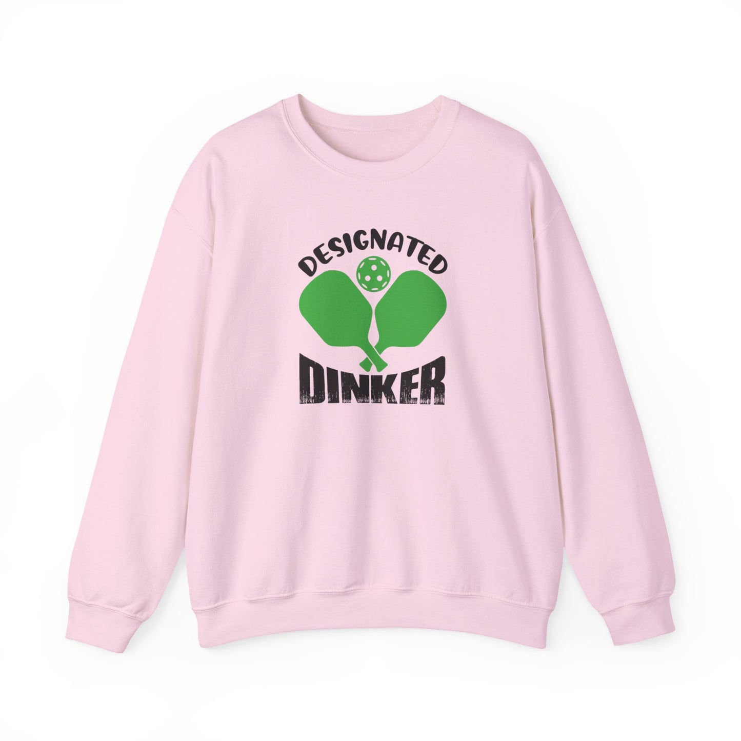 Women's Durable Pickleball Sweatshirt - Designated Dinker Pink