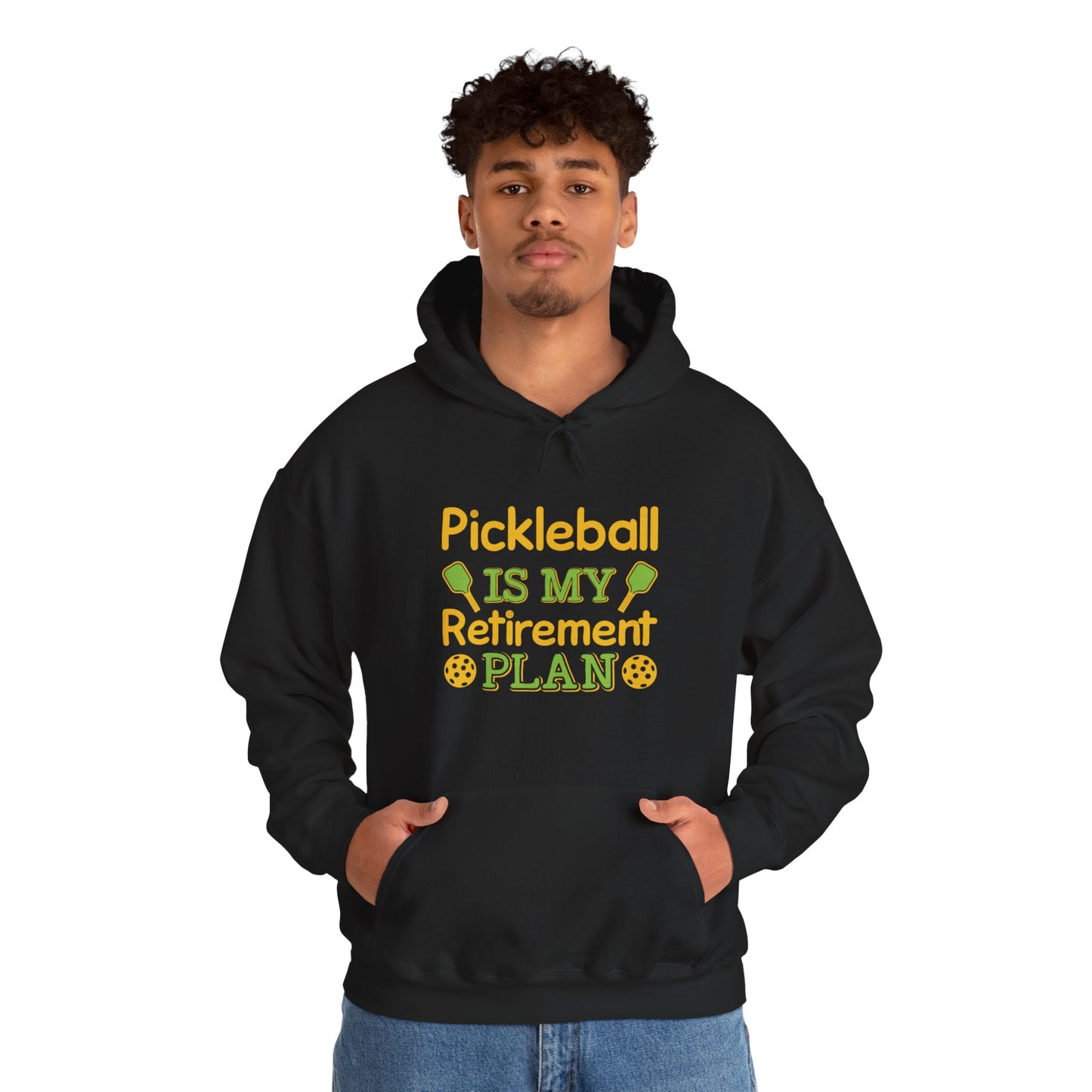 Men's Durable Pickleball Hoodie - Pickleball Is My Retirement Plan