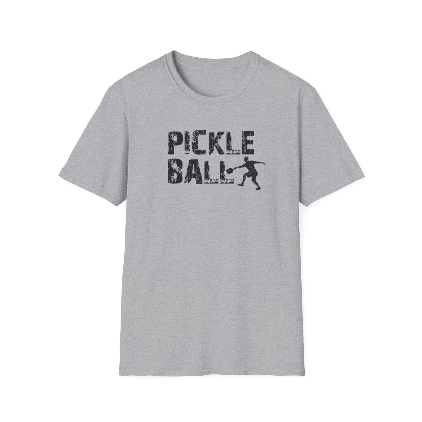Men's Comfy Pickleball T-shirt - Pickleball Player Gray