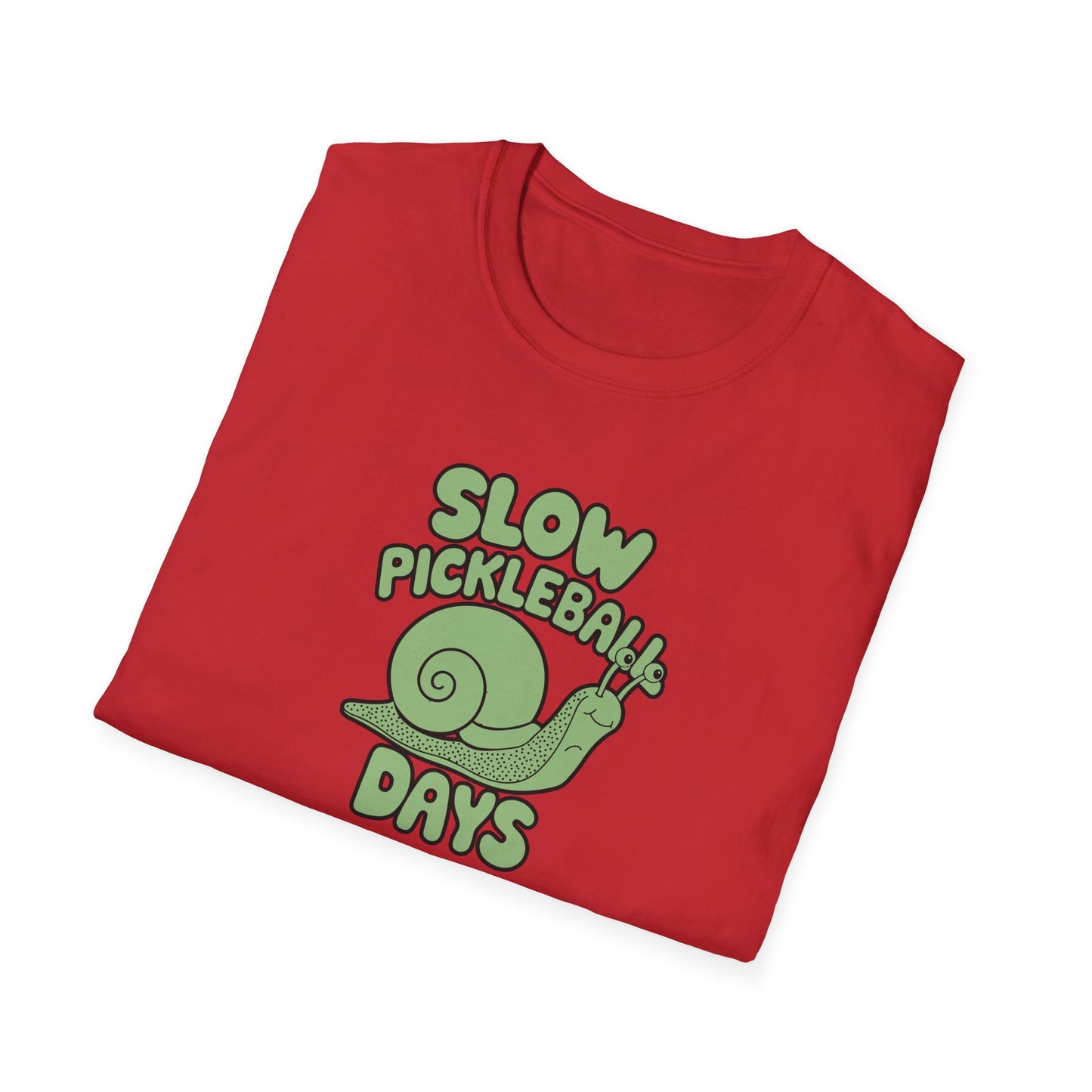 Men's Soft Pickleball T-shirt - Slow Pickleball Days