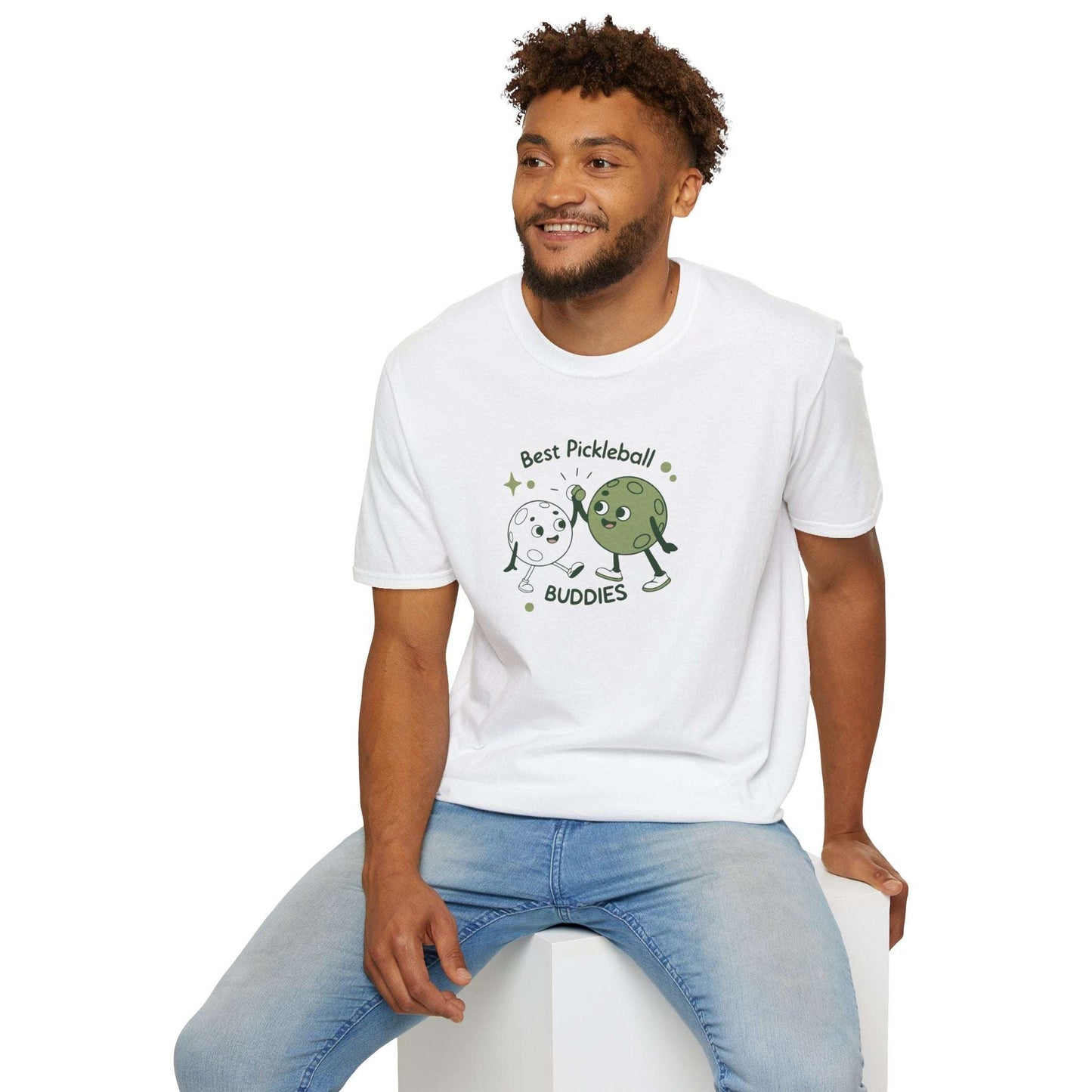 Men's Comfy Pickleball T-shirt - Best Pickleball Buddies