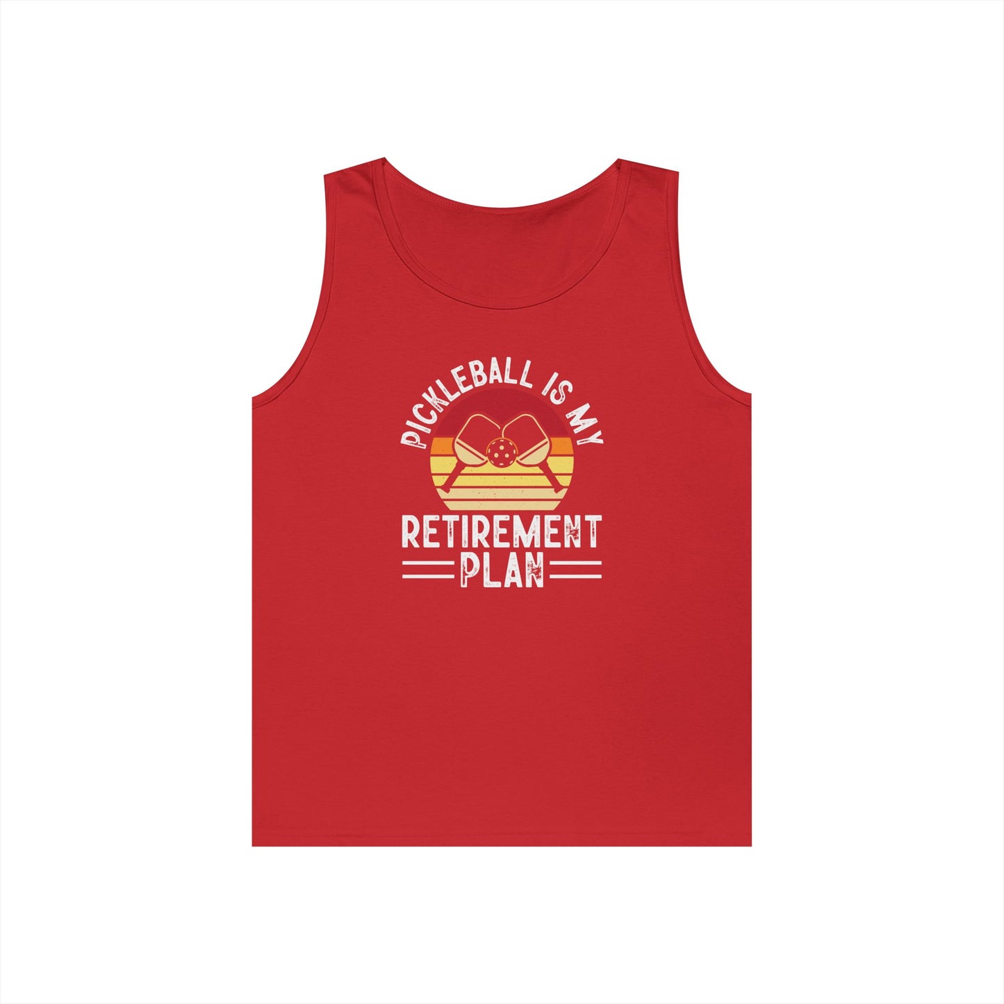 Women's Unique Pickleball Tank Top - Pickleball Is My Retirement Plan Red