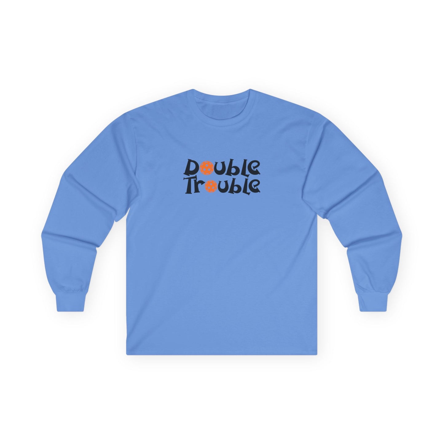 Men's Playful Pickleball Long Sleeves top - Double Trouble Blue
