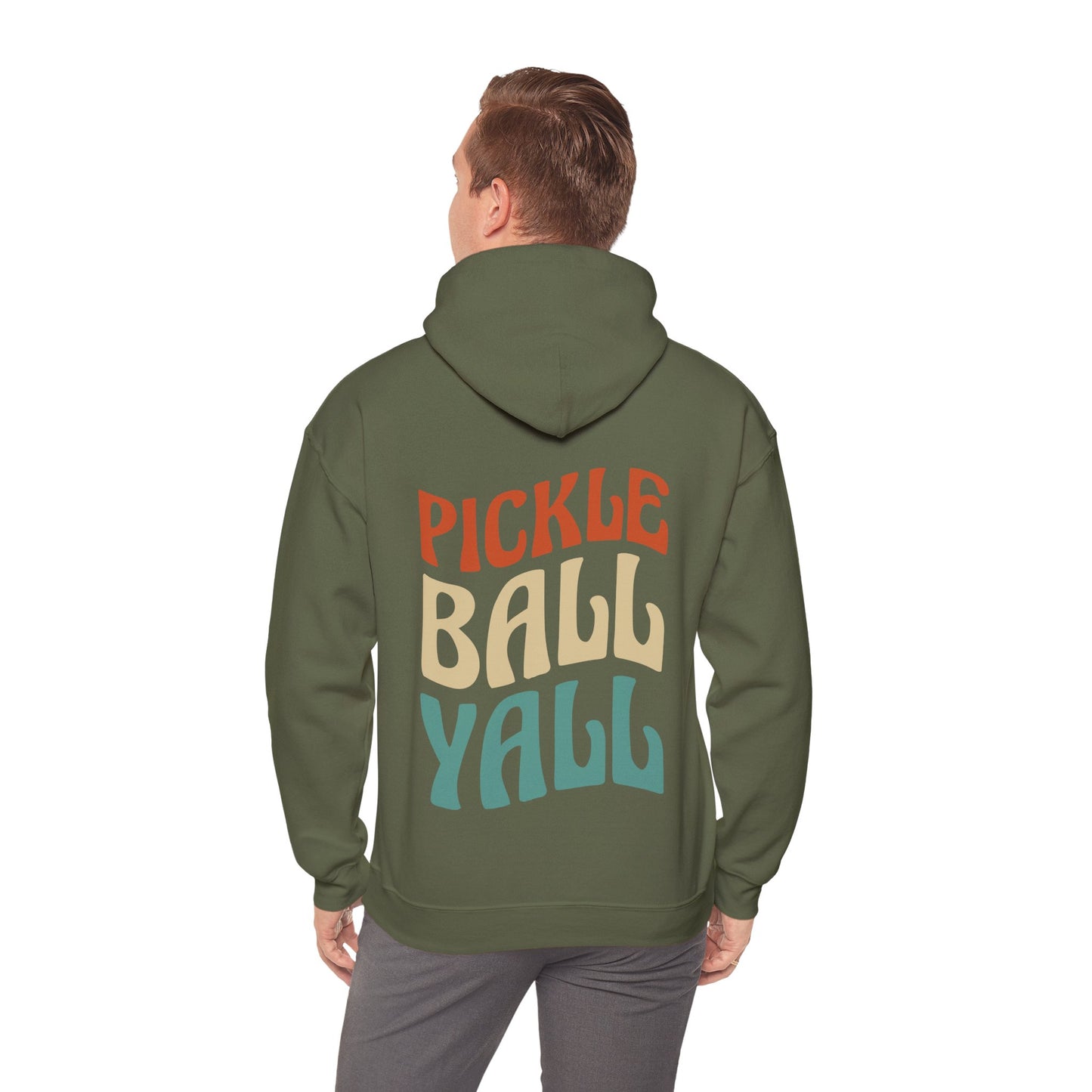 Men's Vibrant Pickleball Hoodie - Pickleball Yall