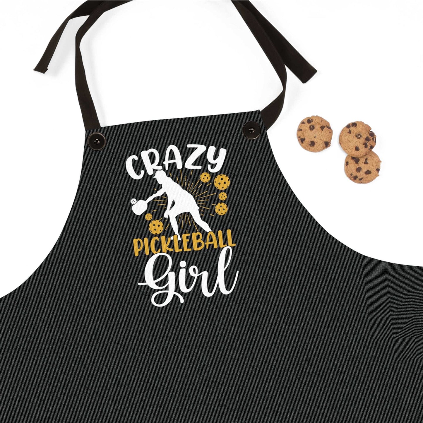 Pickleball Funny Apron - Crazy Pickleball Girl