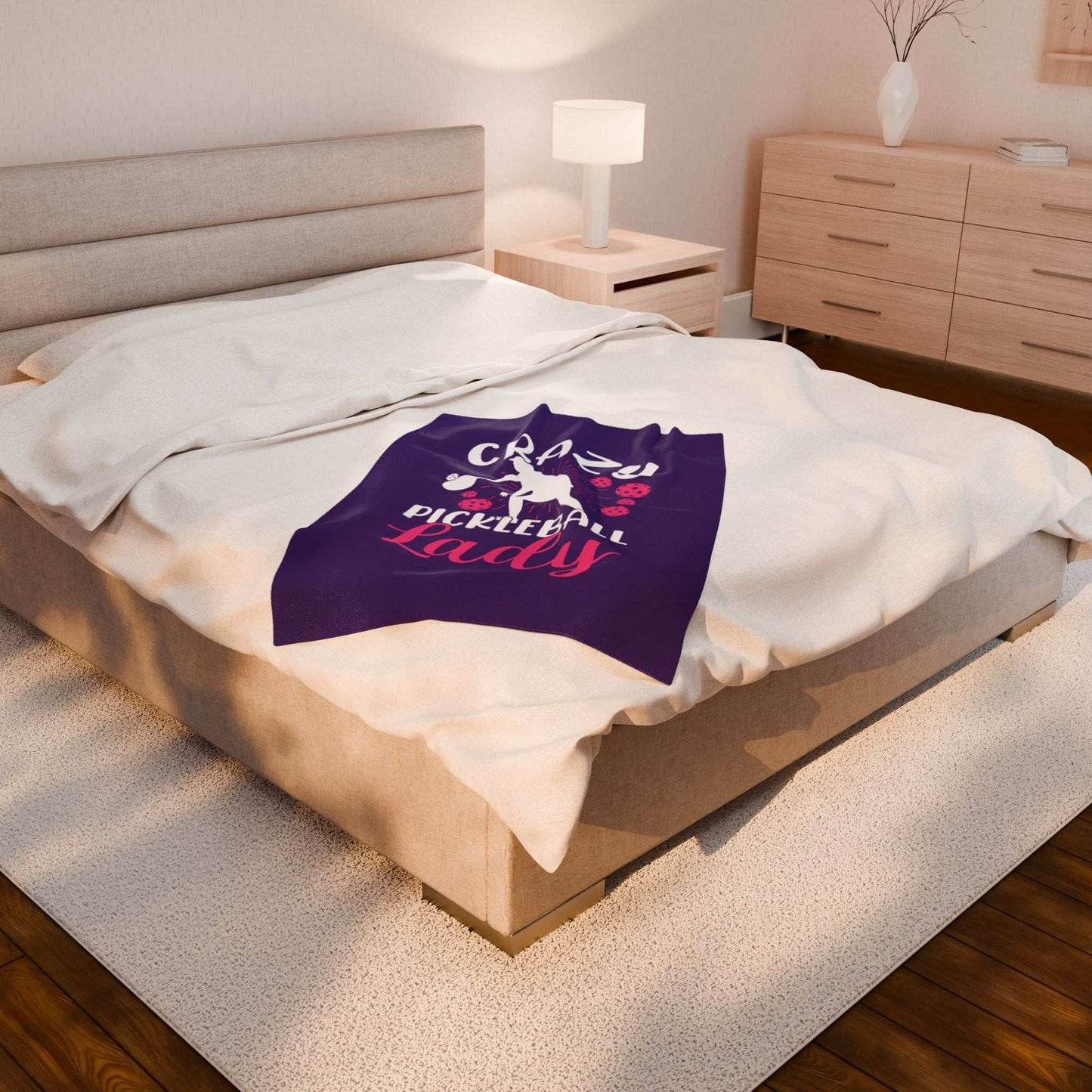 Pickleball Stylish Blanket - Crazy Pickleball Lady