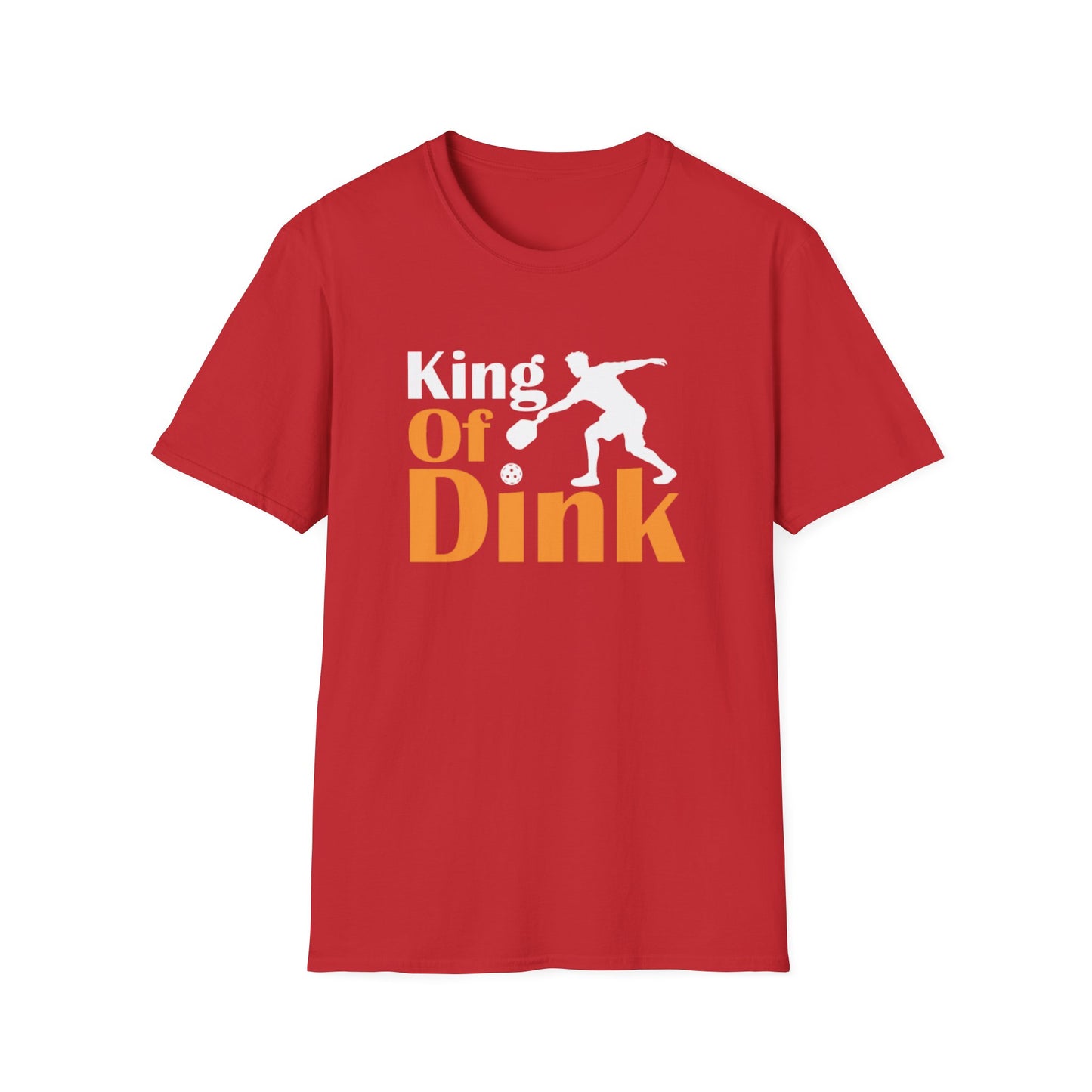 Men's Soft Pickleball T-shirt - King of Dink Red