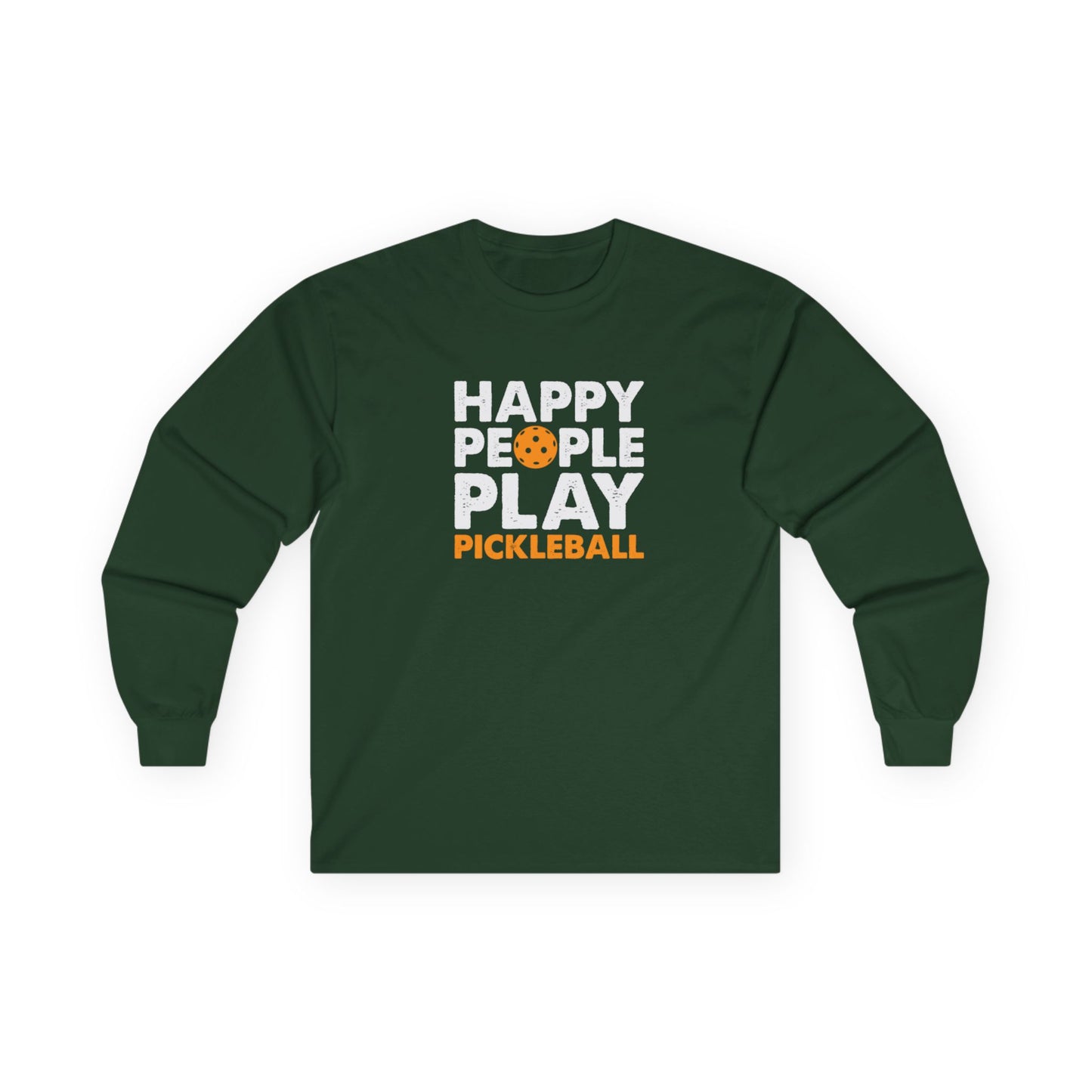 Women's Pickleball Long Sleeves top - Happy People Play Pickleball Green