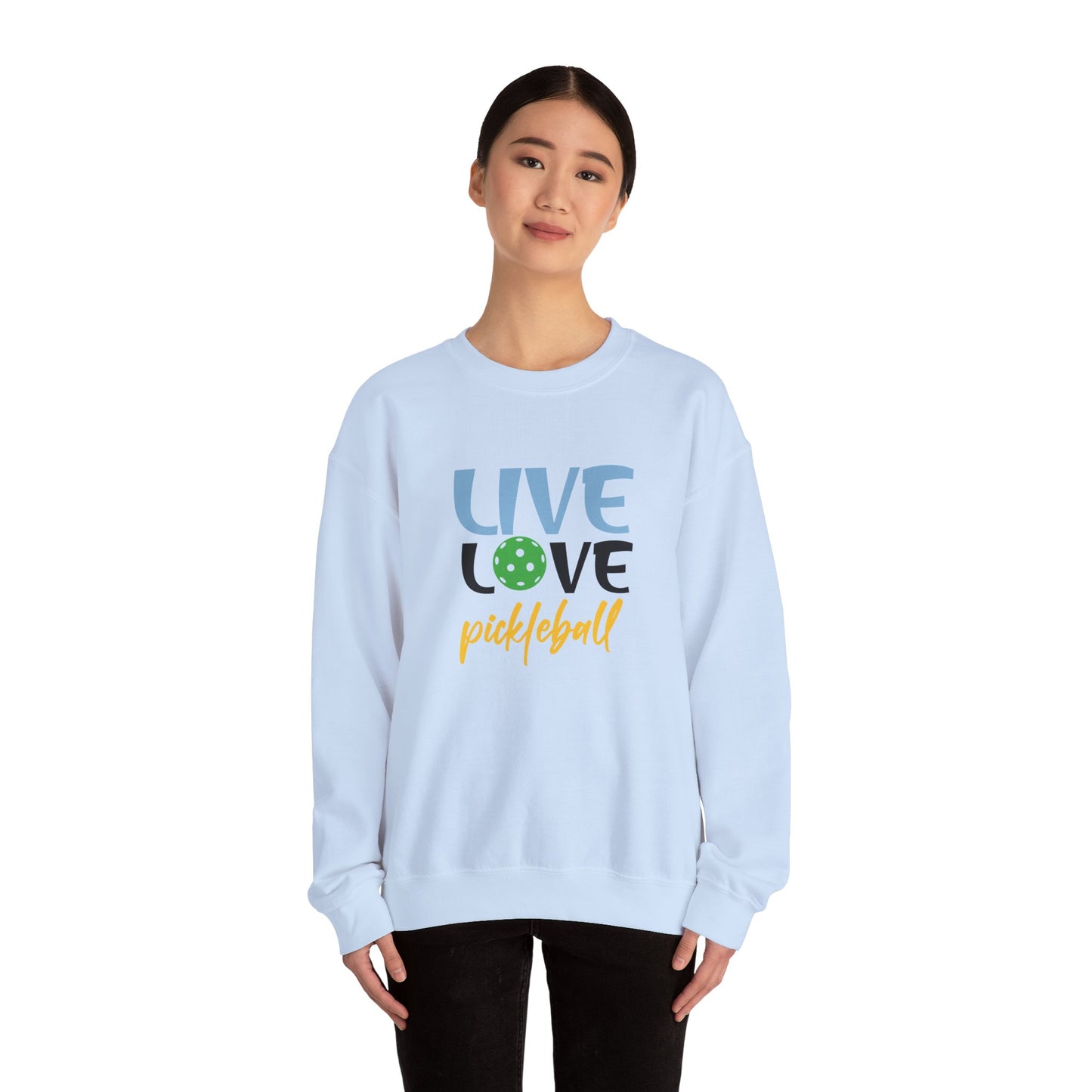 Women's Playful Pickleball Sweatshirt - Live Love Pickleball