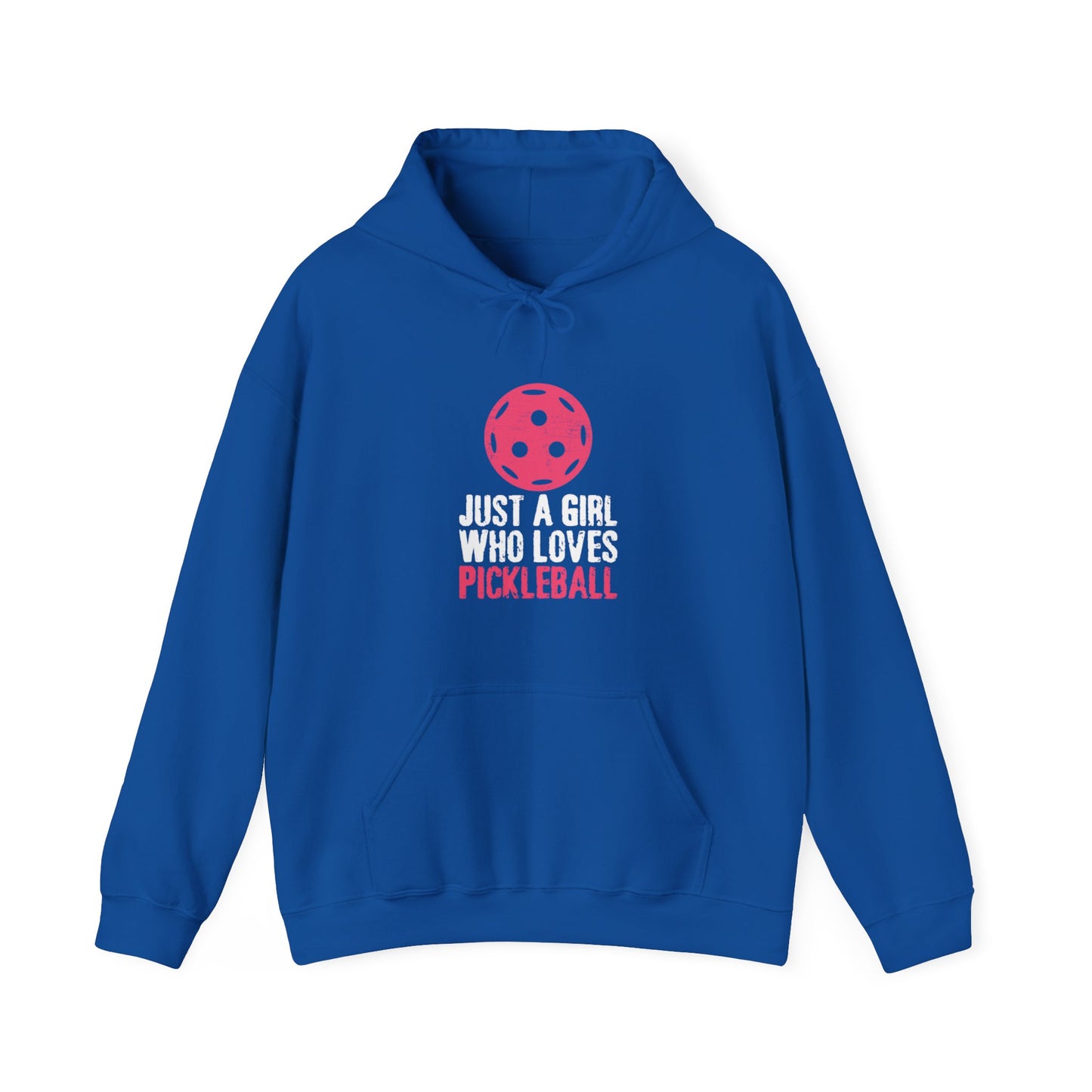 Women's Cute Pickleball Hoodie - Just A Girl Who Loves Pickleball Royal