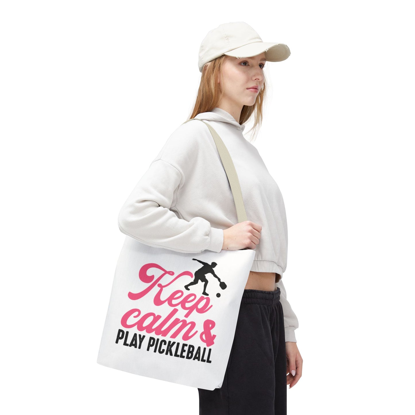 Pickleball Stylish Tote Bag - Keep Calm & Play Pickleball