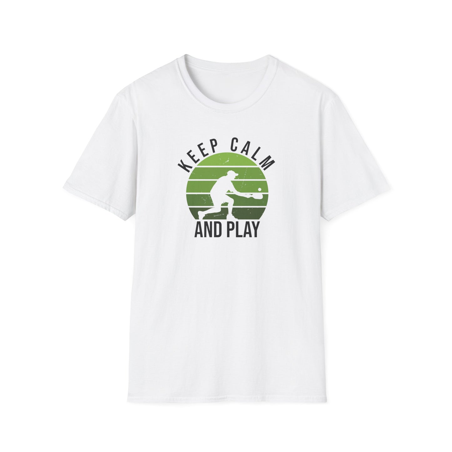 Men's Stylish Pickleball T-shirt - Keep Calm and Play