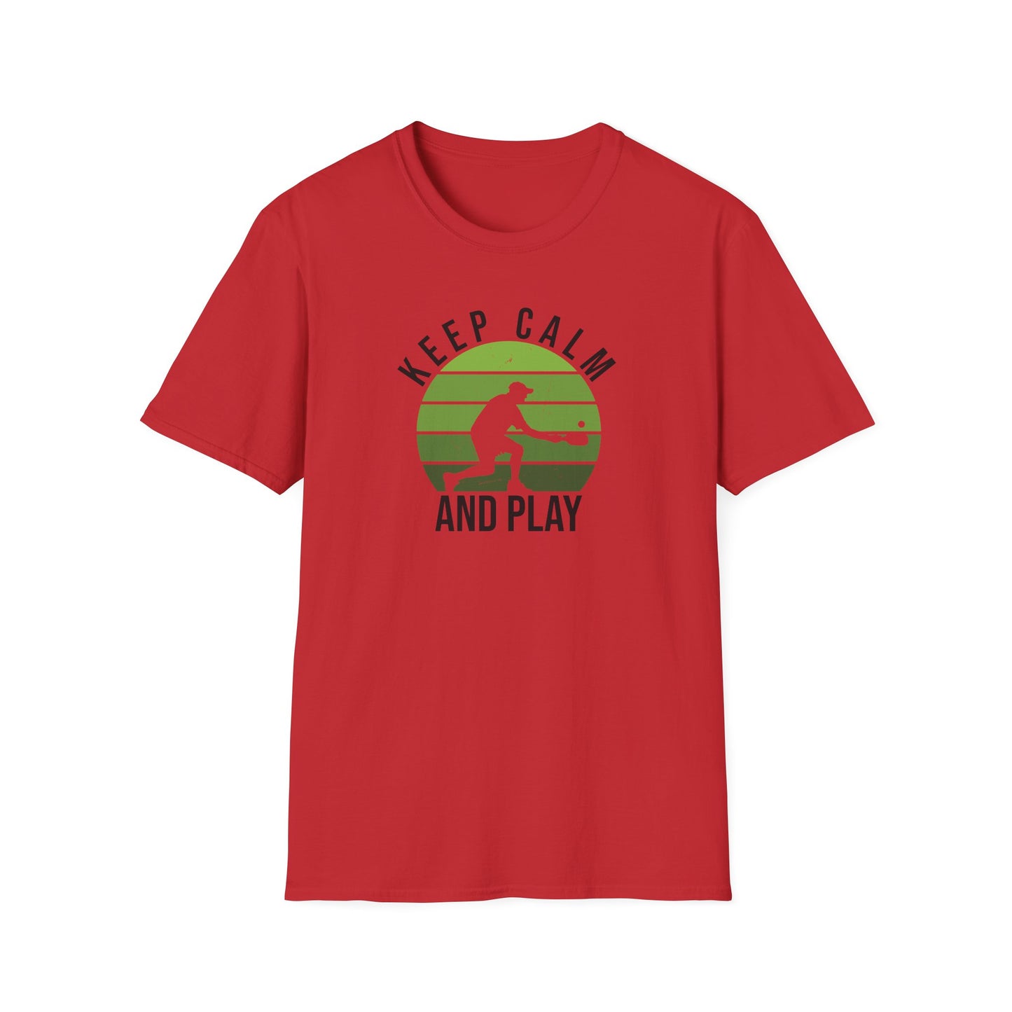 Men's Stylish Pickleball T-shirt - Keep Calm and Play