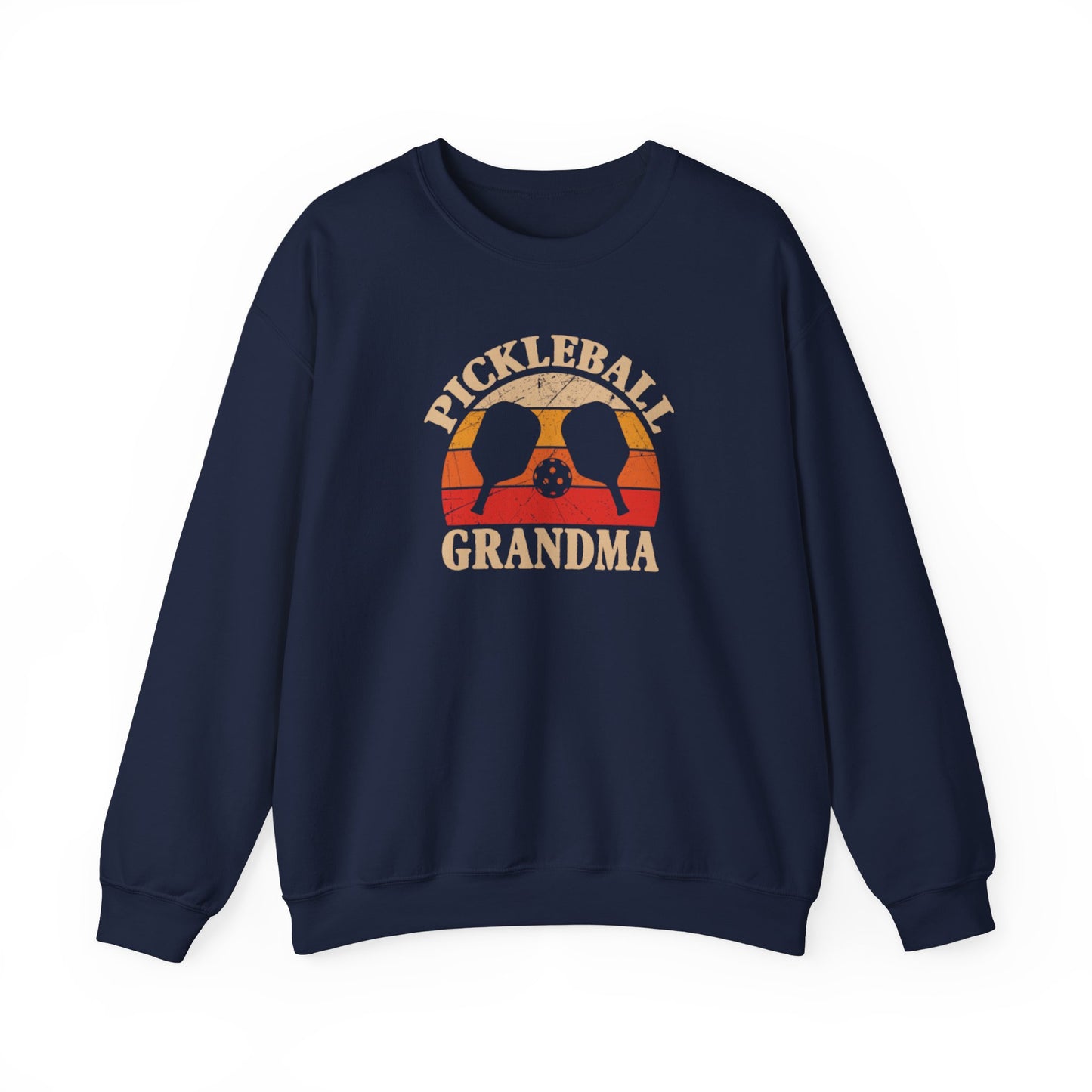 Women's Stylish Pickleball Sweatshirt - Pickleball Grandma Navy