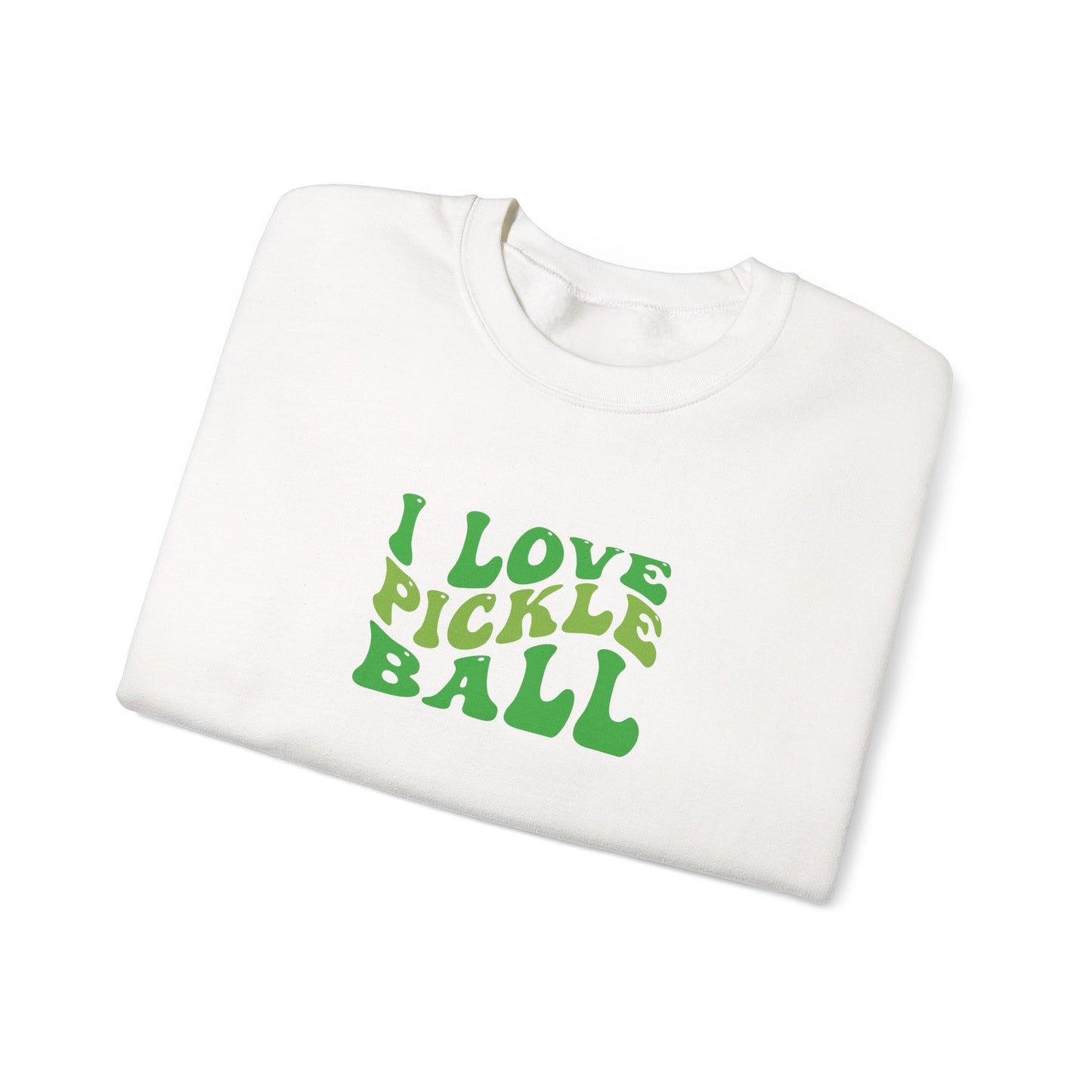 Men's Comfy Pickleball Sweatshirt - I Love Pickleball