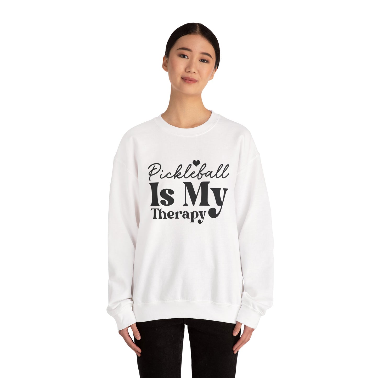 Women's Comfy Pickleball Sweatshirt - Pickleball Is My Therapy