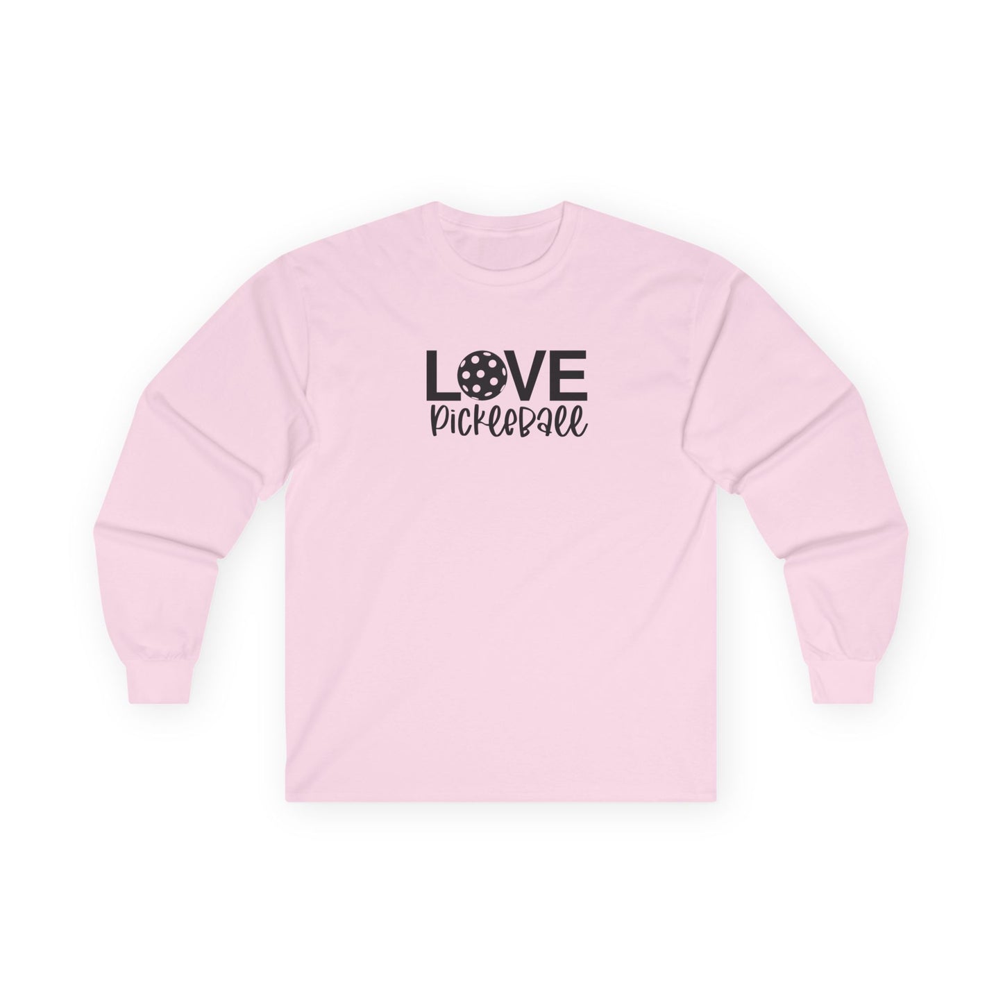 Women's Comfy Pickleball Long Sleeves top - Love Pickleball Pink