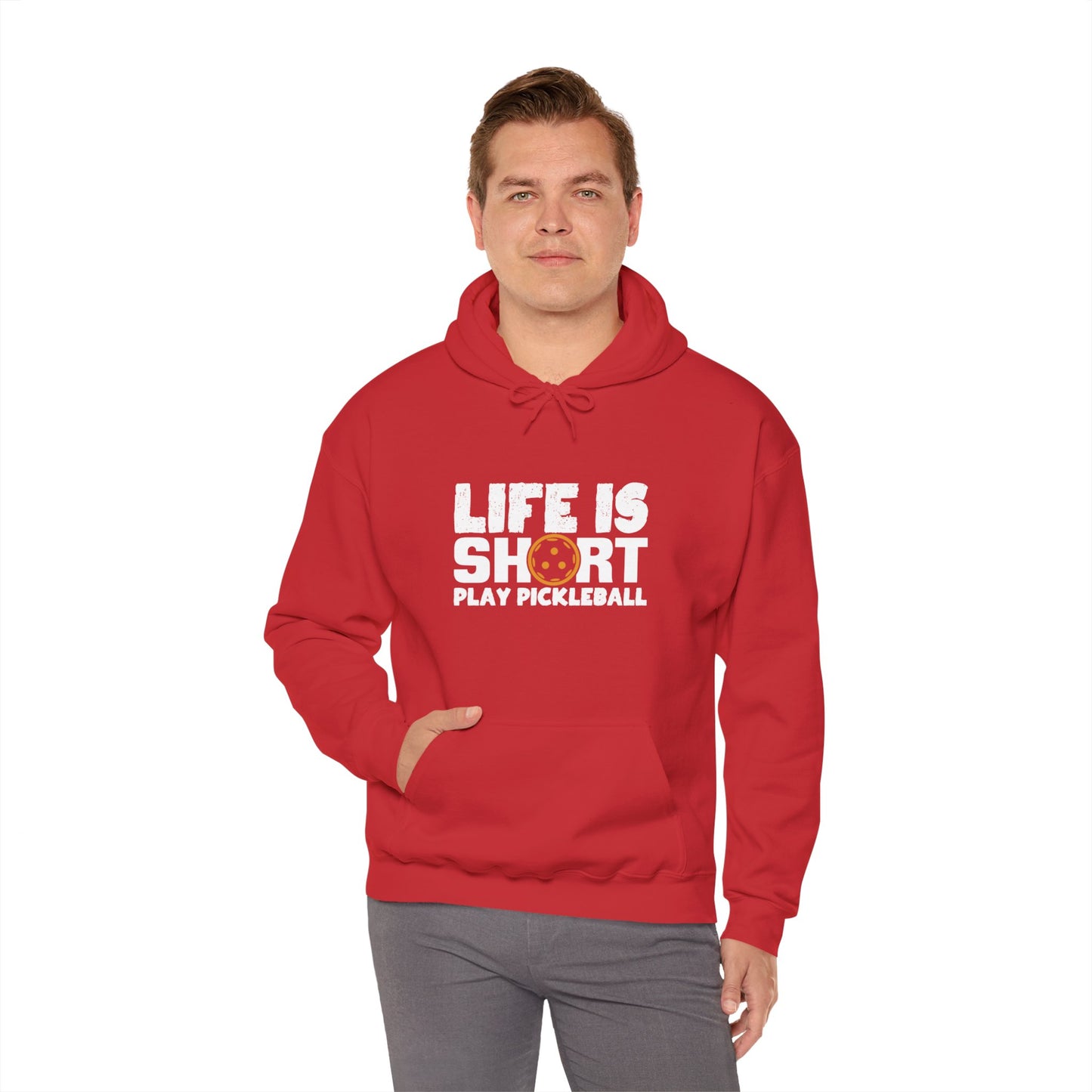 Men's Funny Pickleball Hoodie - Life Is Short Play Pickleball