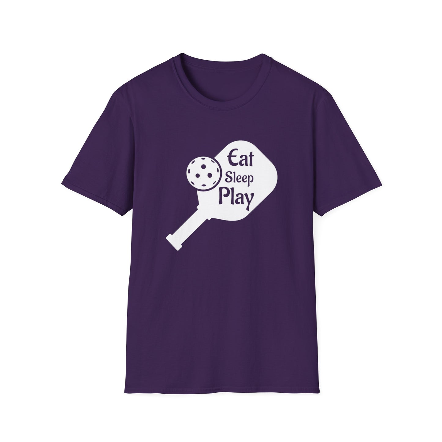 Women's Lightweight Pickleball T-shirt - Eat Sleep Play Purple