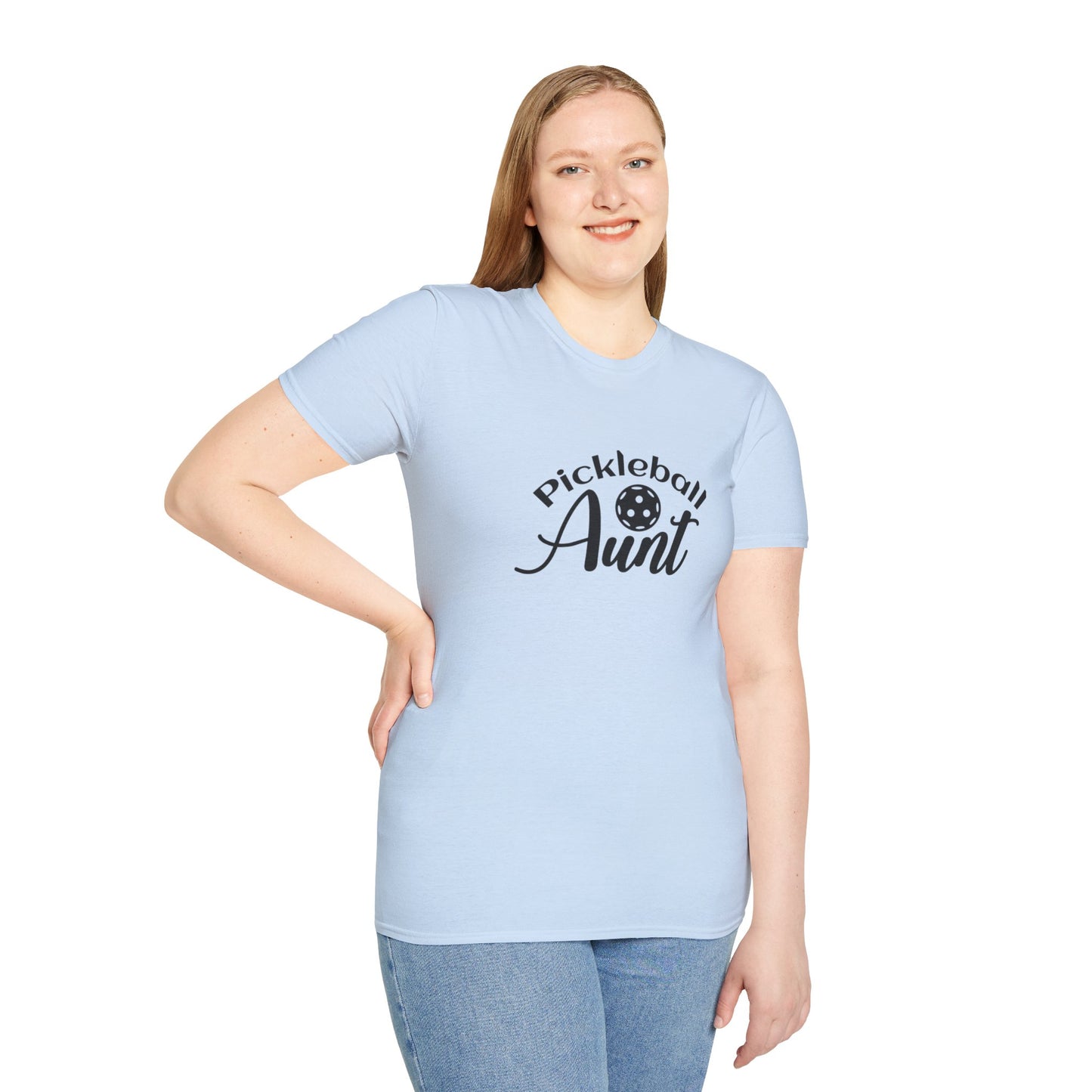 Women's Comfy Pickleball T-shirt - Pickleball Aunt
