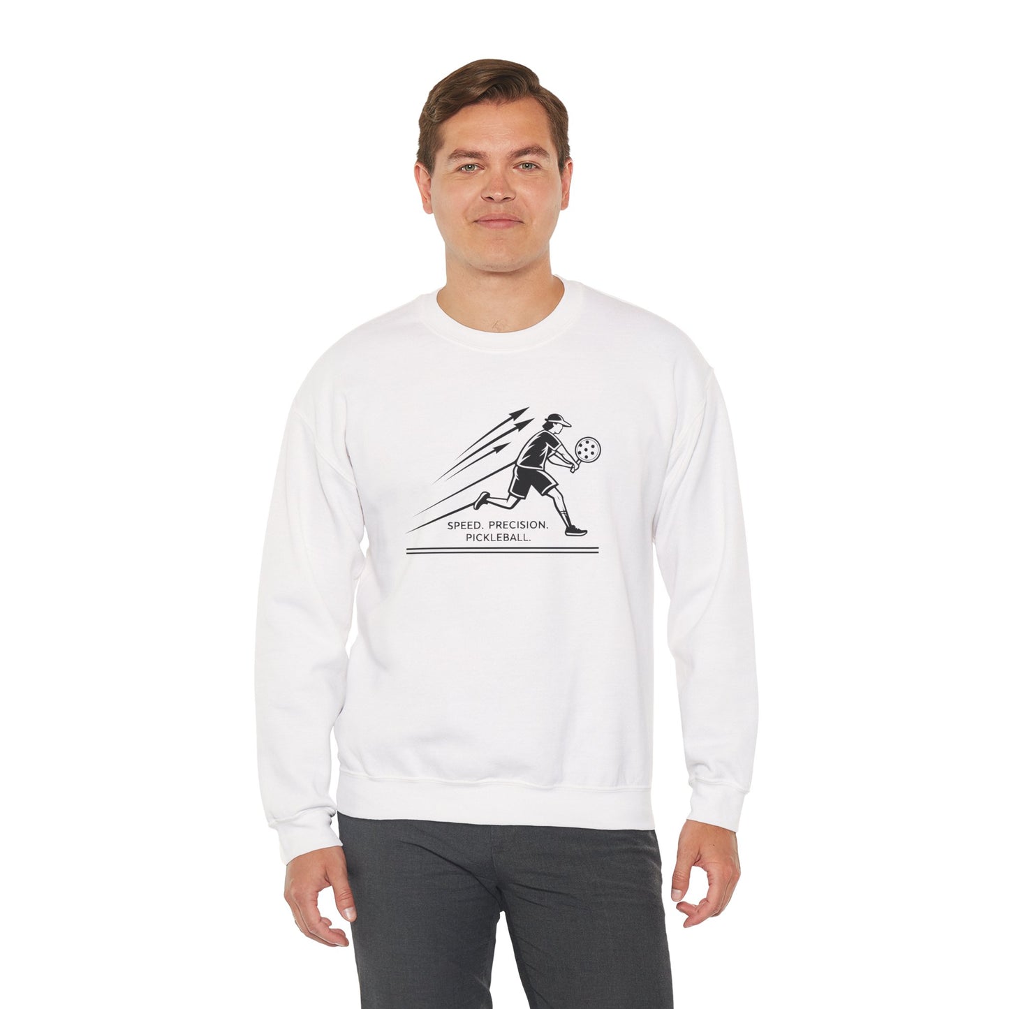 Men's Comfy Pickleball Sweatshirt - Speed. Precision. Pickleball.