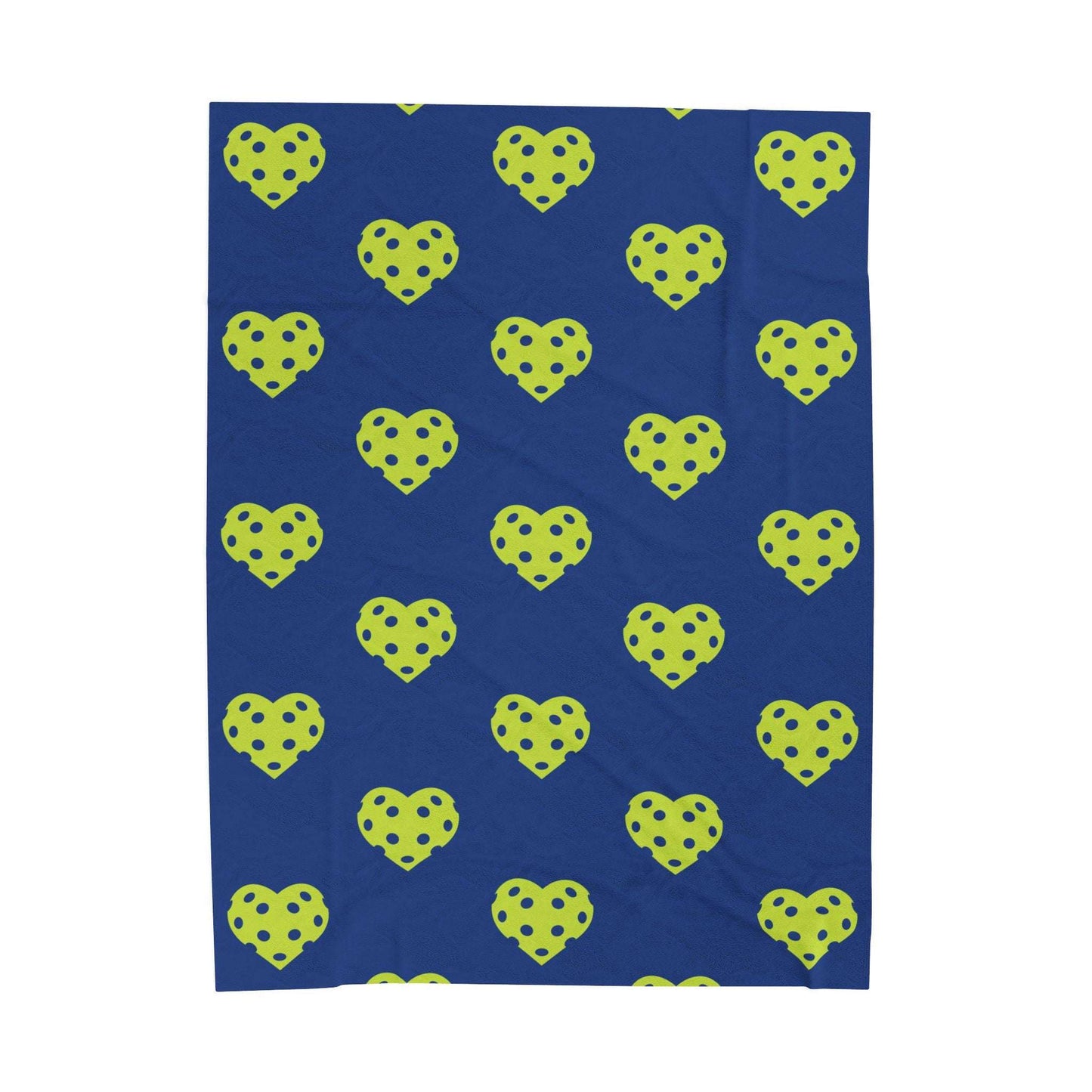 Pickleball Playful Blanket - Heart Blue