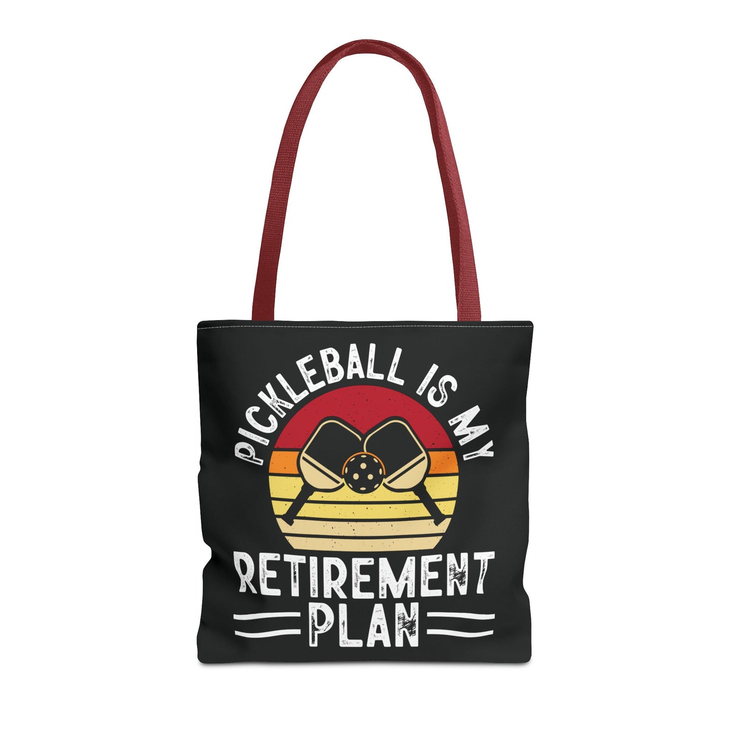 Pickleball Cool Tote Bag - Pickleball Is My Retirement Plan Red