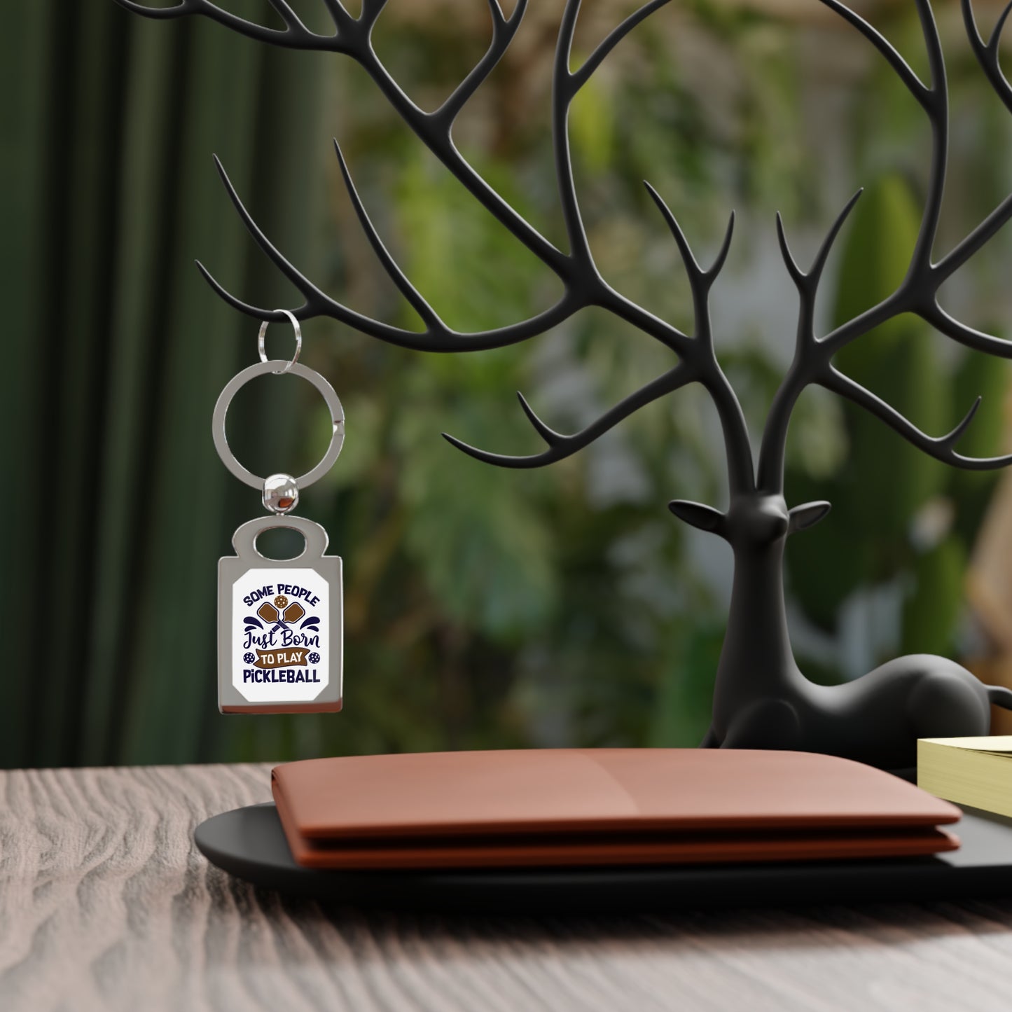 Pickleball Funny Keyring - Some People Just Born to Play Pickleball