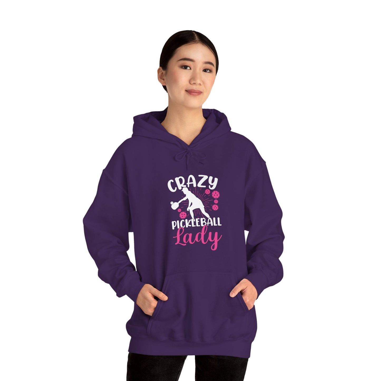 Women's Stylish Pickleball Hoodie - Crazy Pickleball Lady