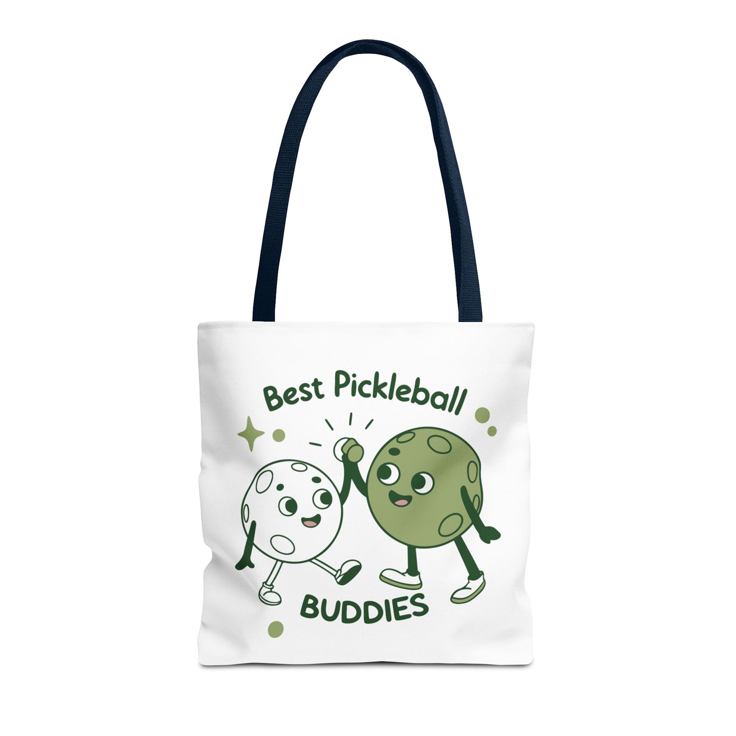 Pickleball Cute Tote Bag - Best Pickleball Buddies Navy