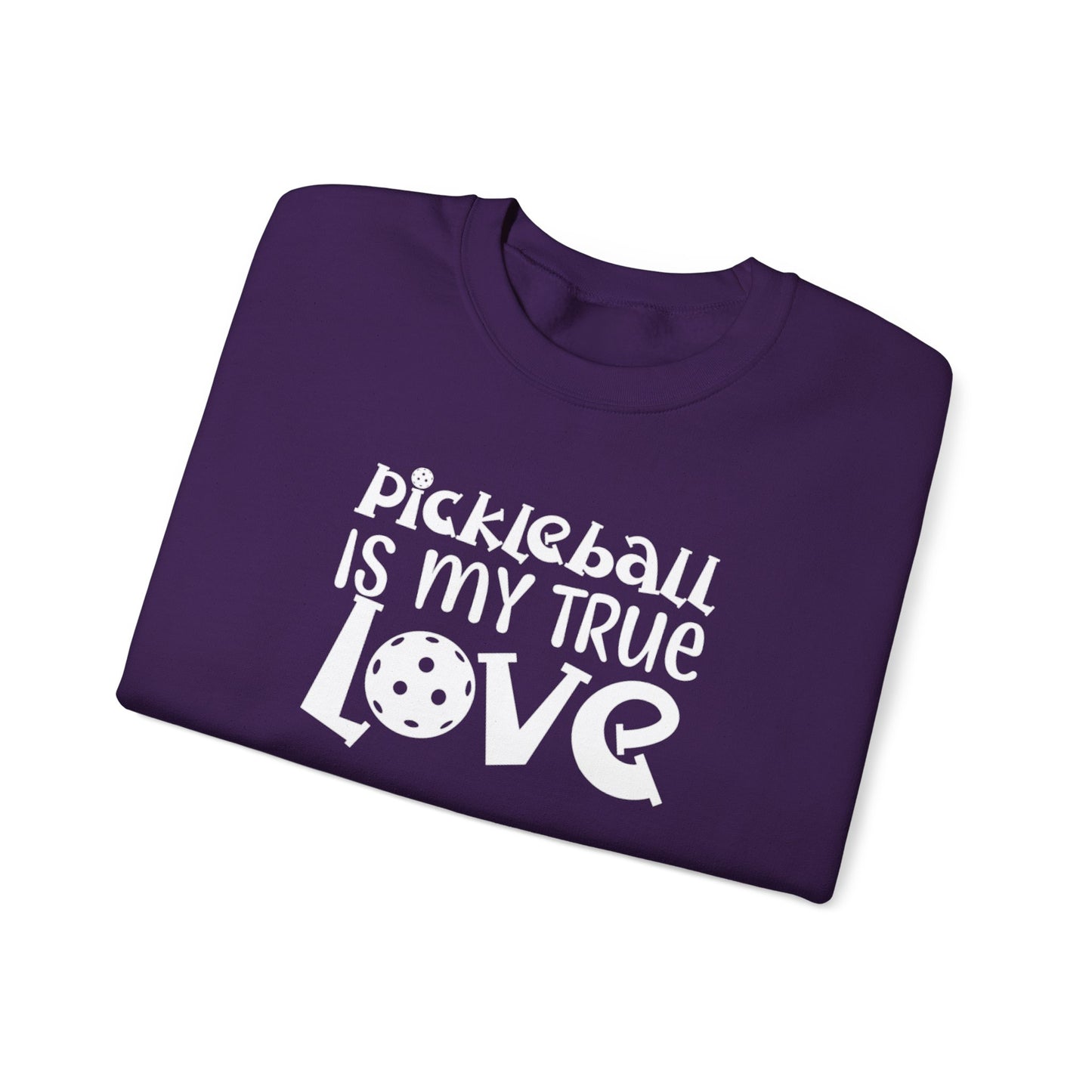 Women's Trendy Pickleball Sweatshirt - Pickleball is My True Love