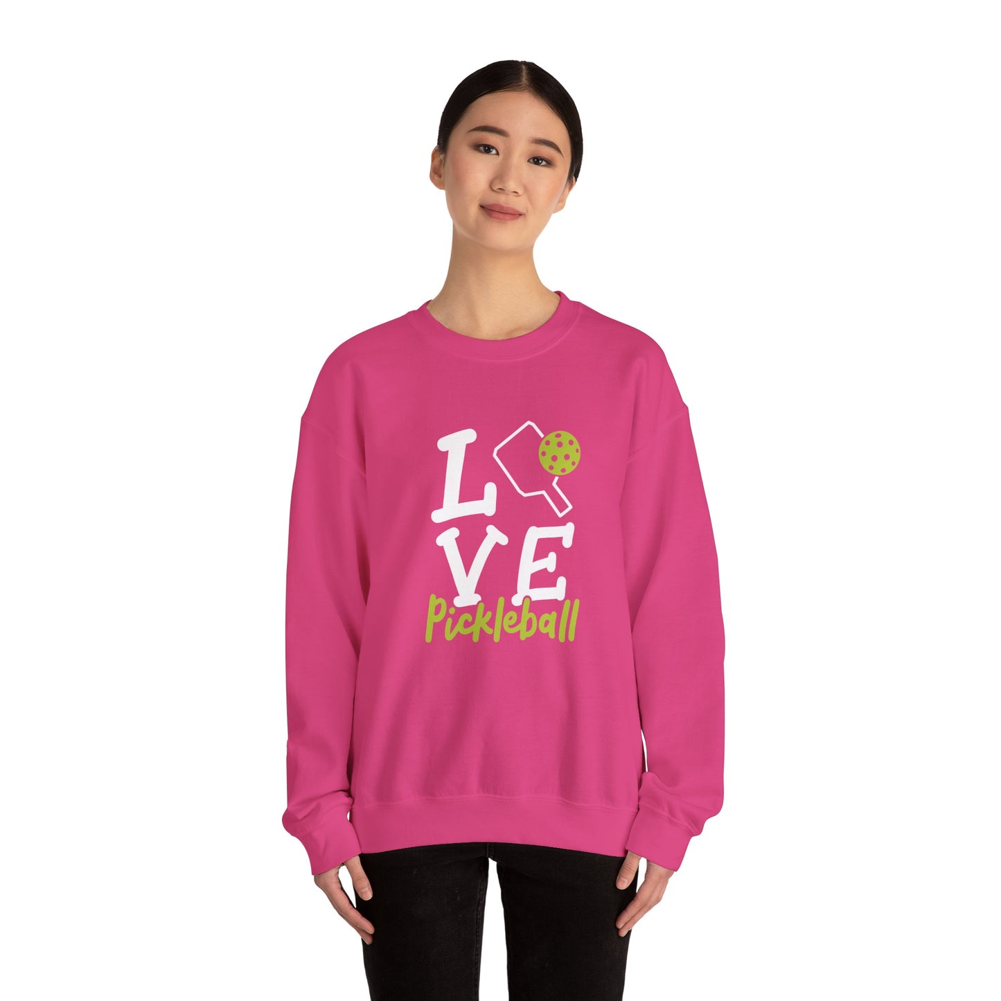 Women's Durable Pickleball Sweatshirt - Love Pickleball