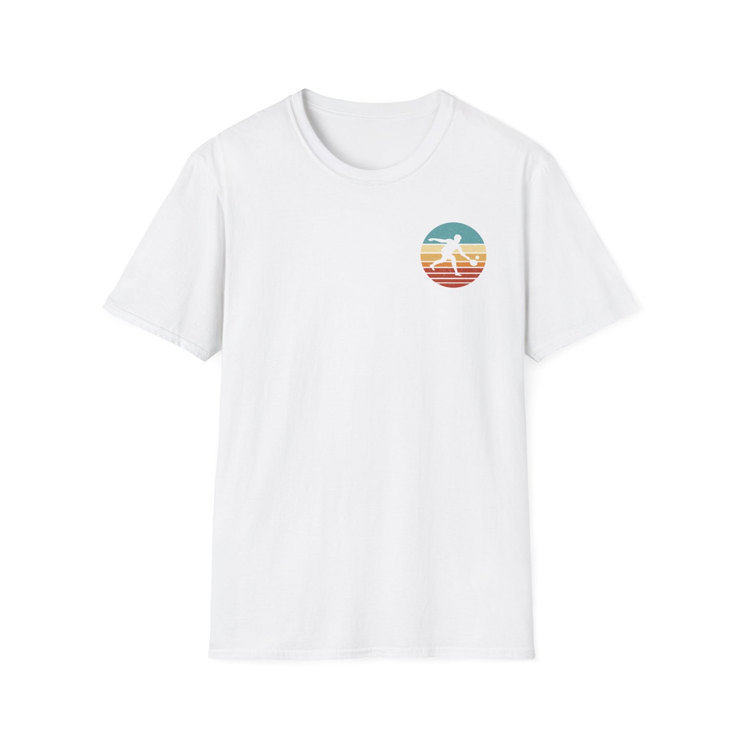 Men's Pickleball T-shirt - World's Okayest Pickleball Player Retro White