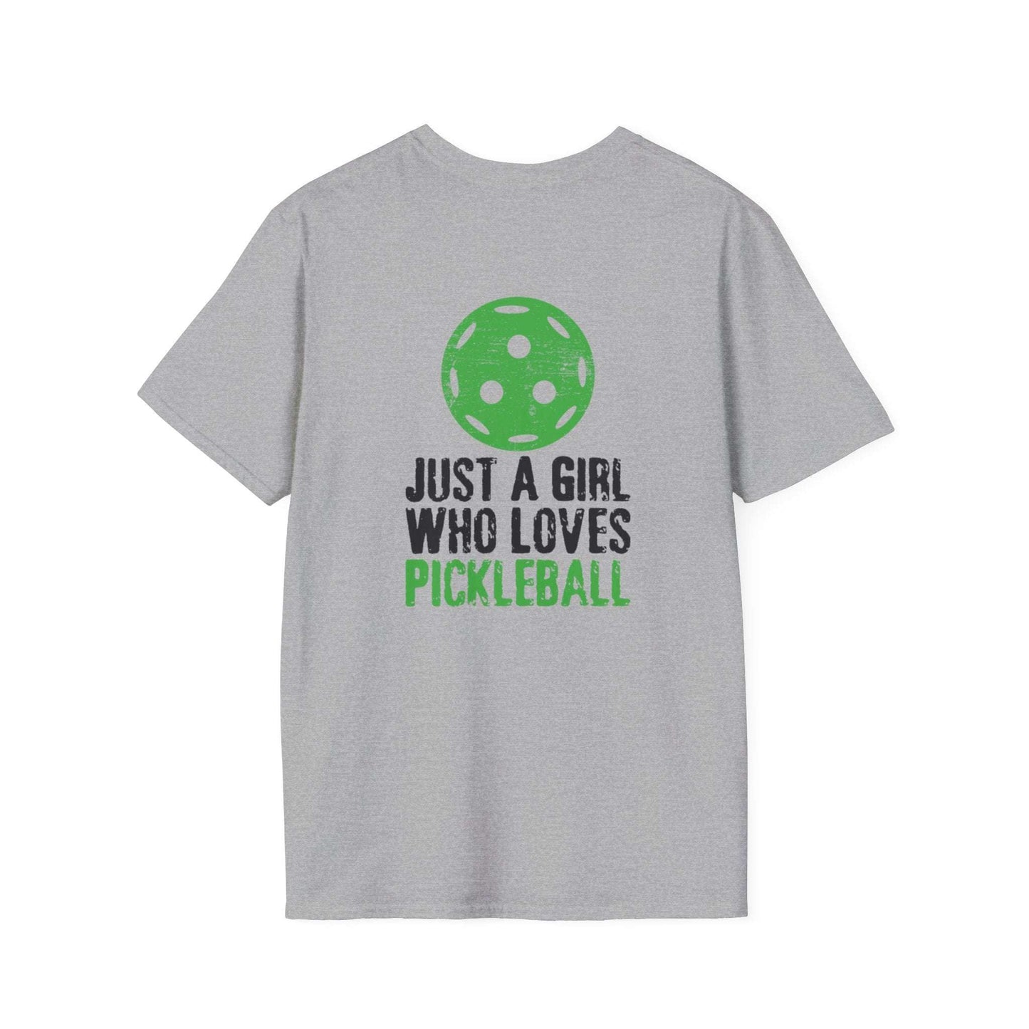 Women's Soft Pickleball T-shirt - Just a Girl Who Loves Pickleball